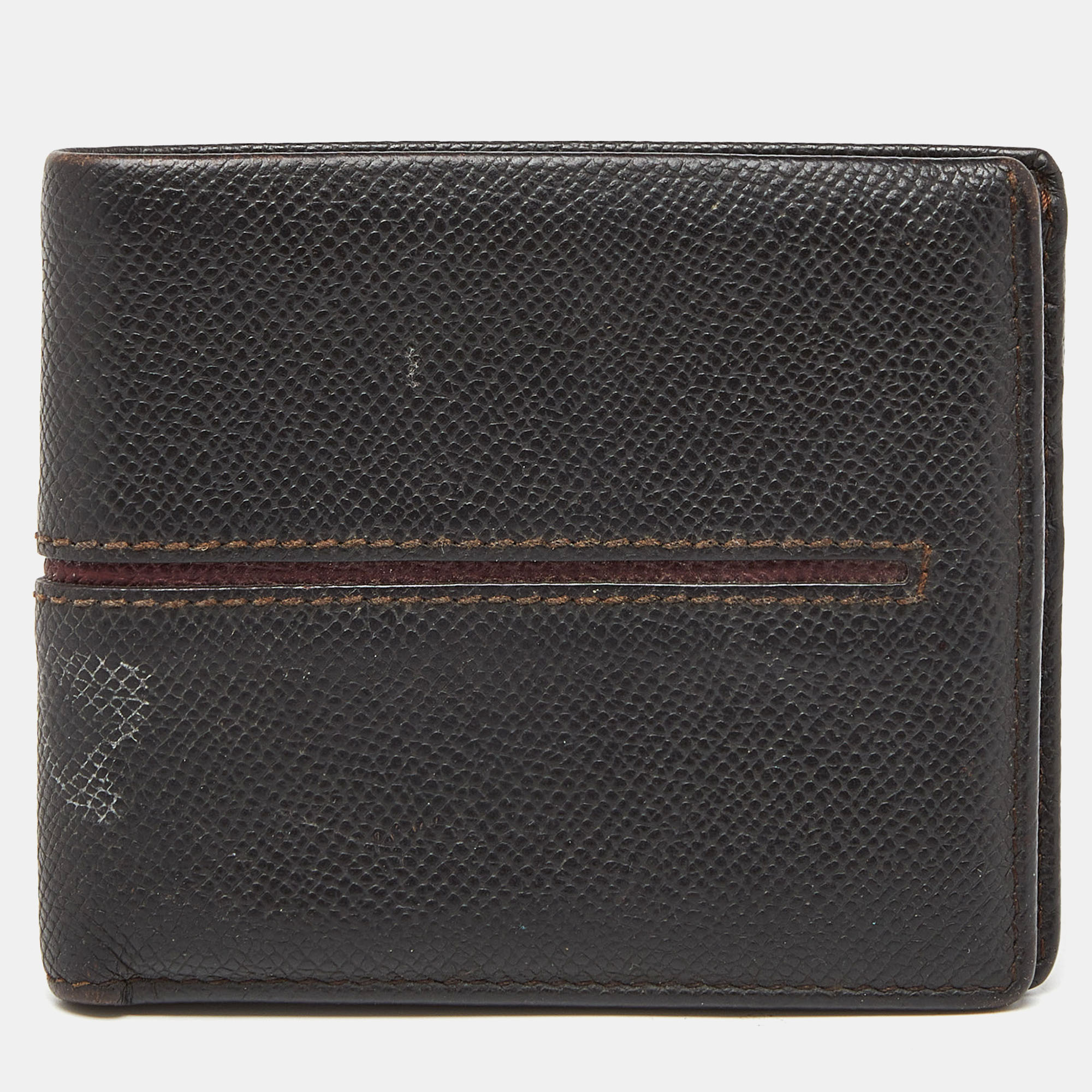 Pre-owned Tod's Brown Leather Bifold Wallet