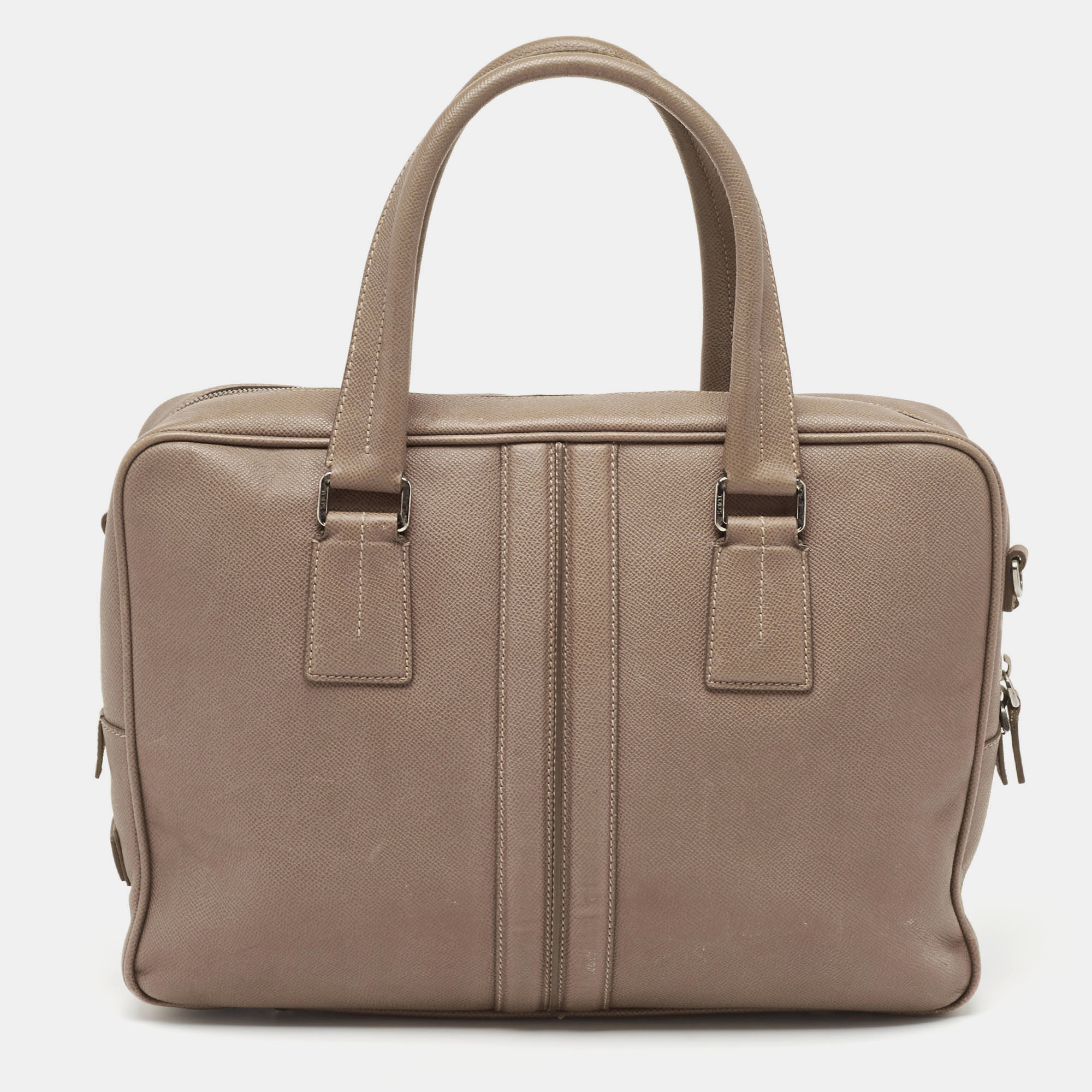 

Tod's Brown Leather Briefcase Portfolio Bag