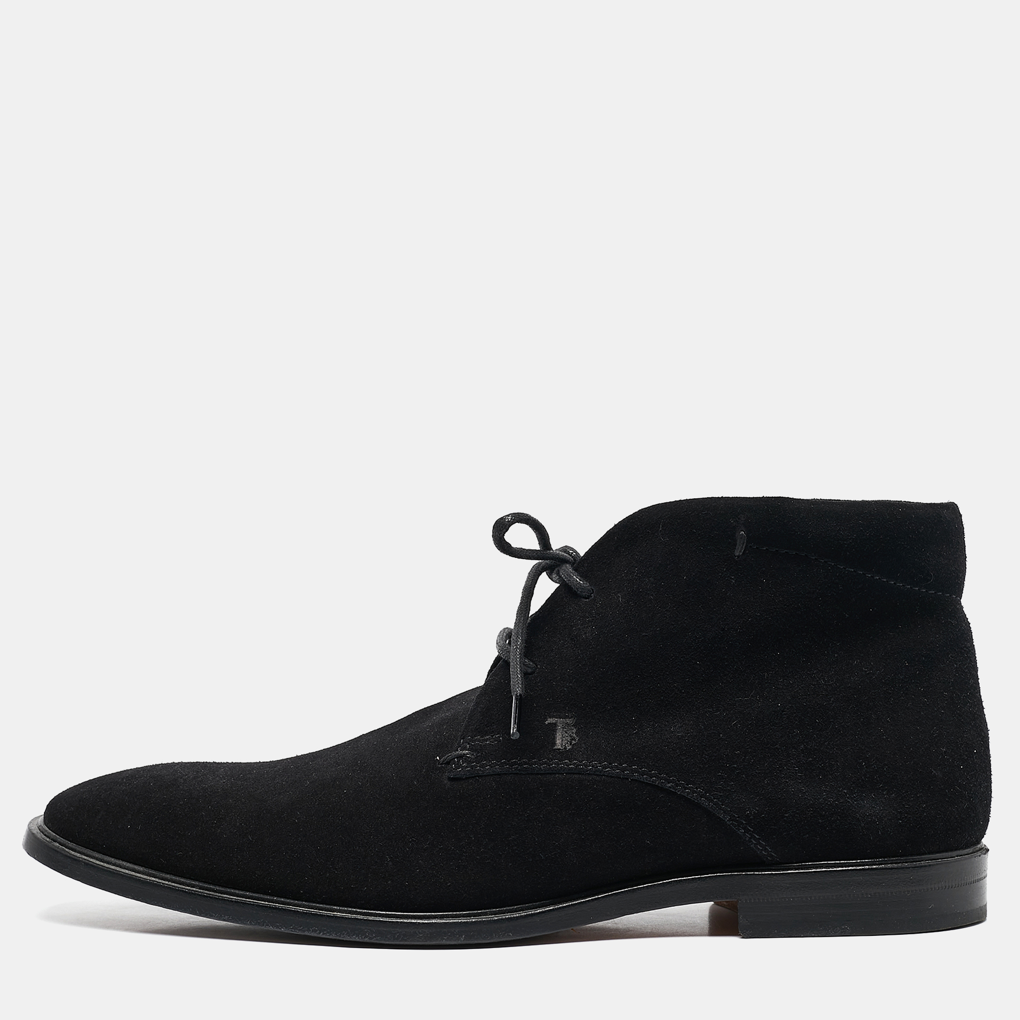 

Tod's Black Suede Desert Boots Size 40