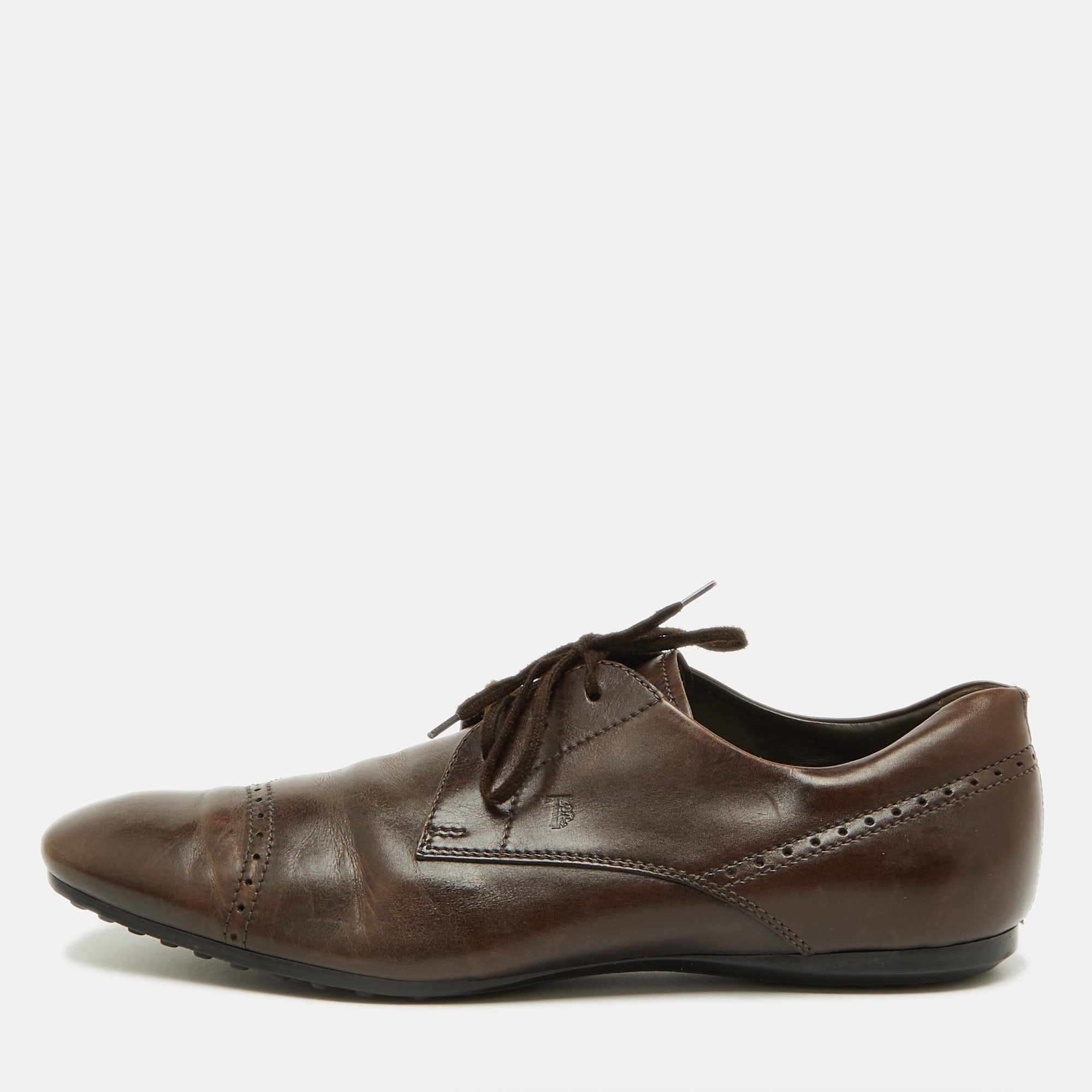 

Tod's Brown Leather Lace Up Derby Size 44