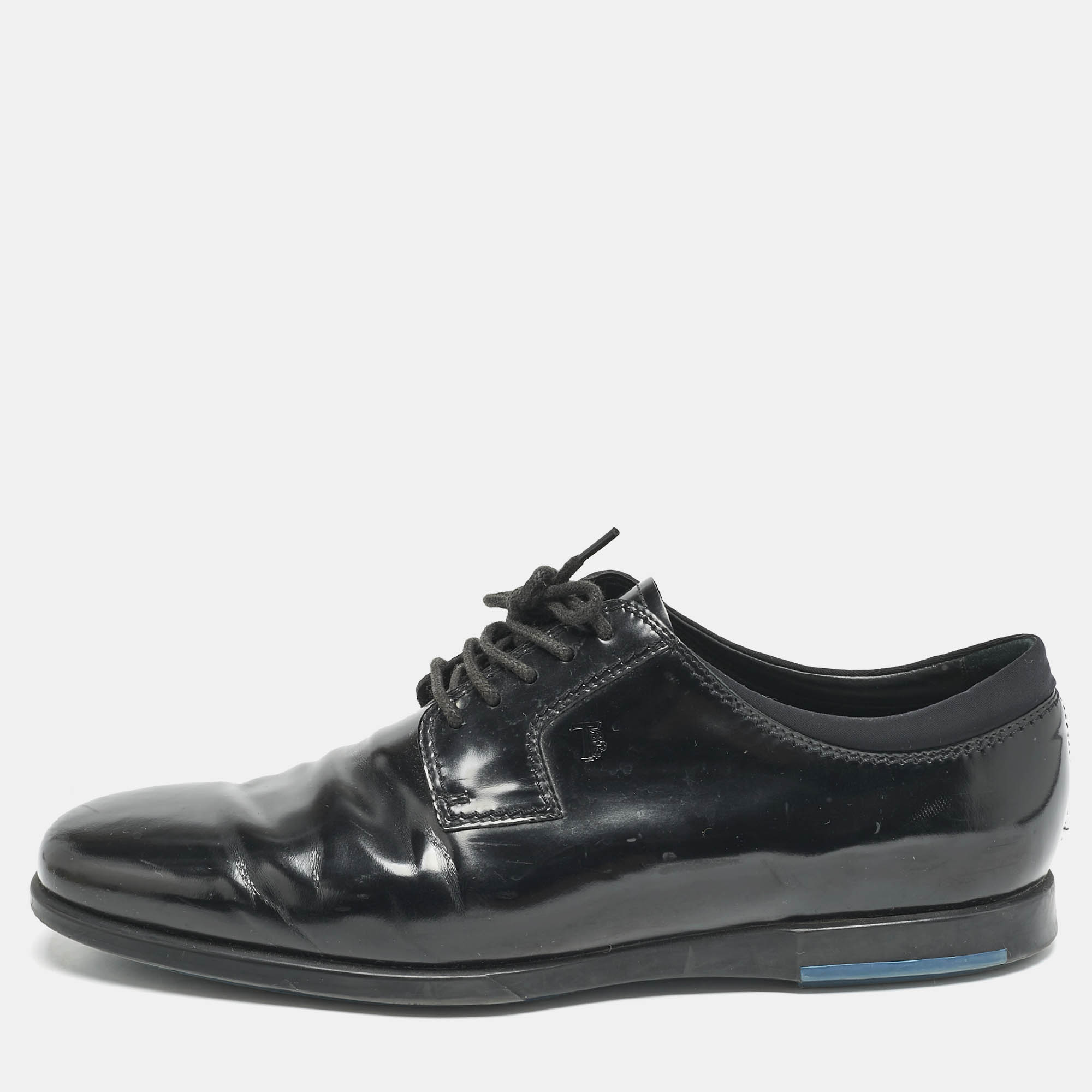 

Tod's Black Leather Lace Up Derby Size 41.5