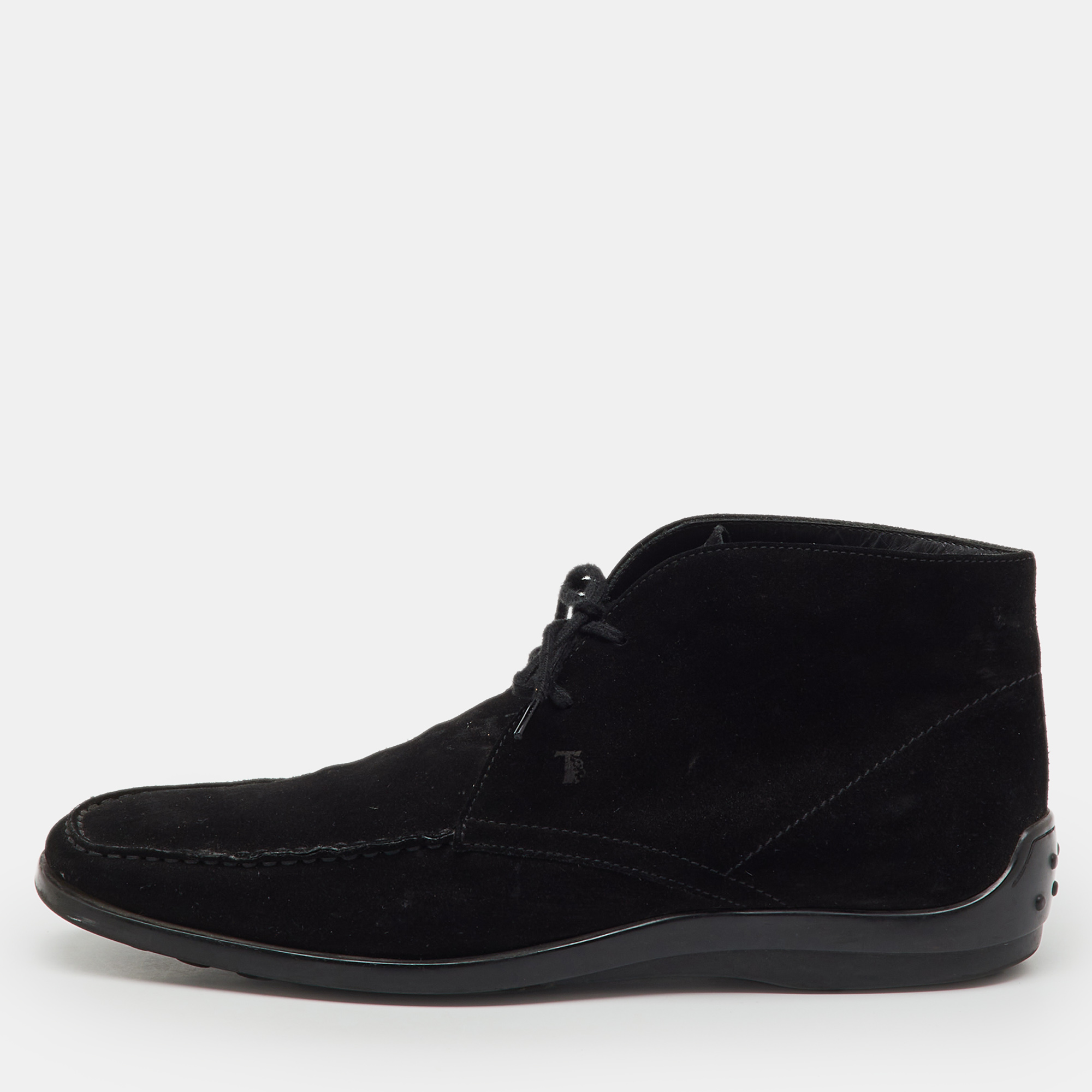

Tod’s Black Suede Lace Up Desert Boots Size 43