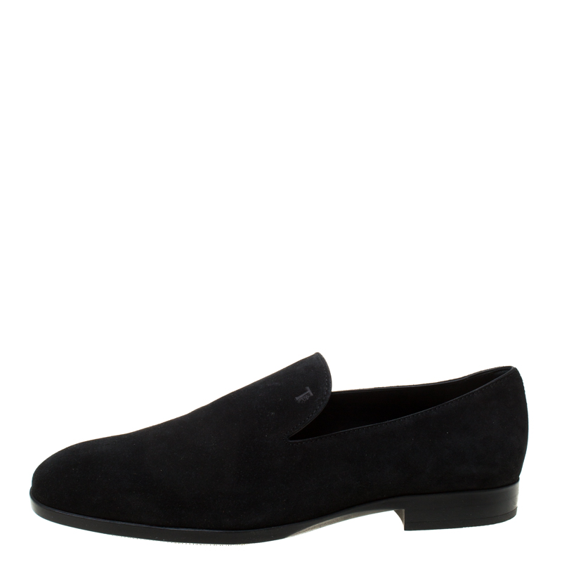 

Tod's Black Suede Loafers Size