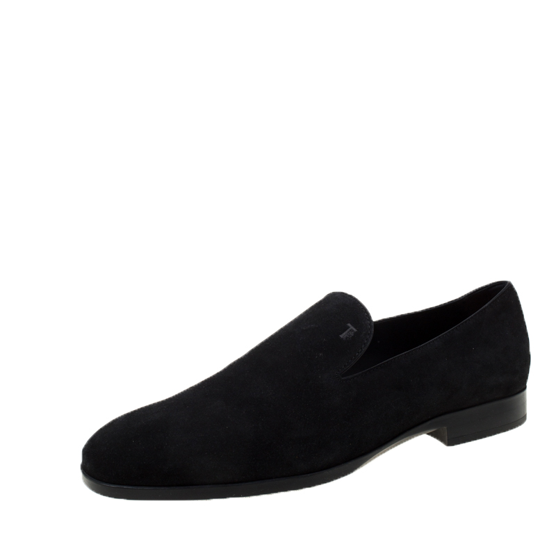 tod's black loafers