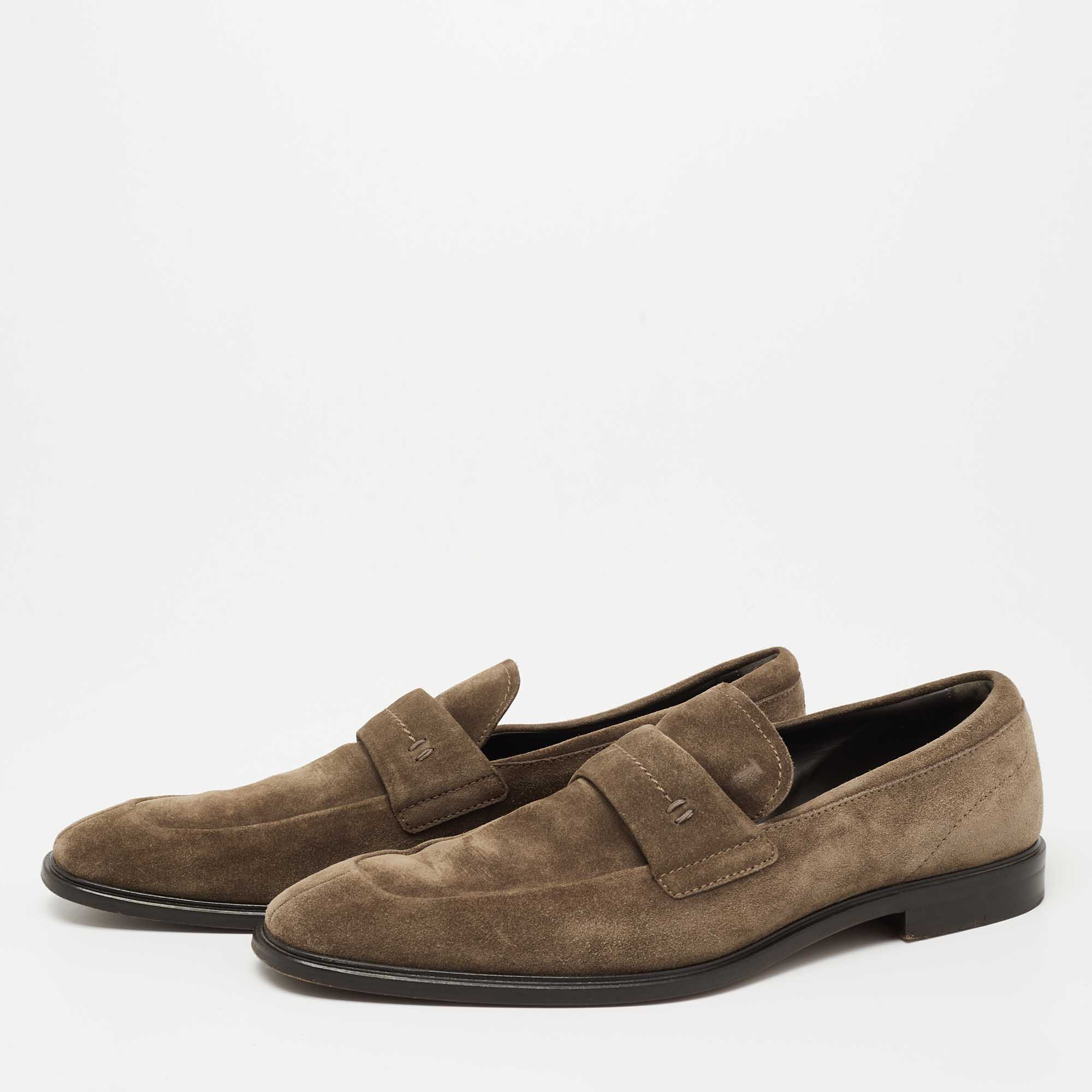 

Tod's Brown Suede Slip-on Loafers Size