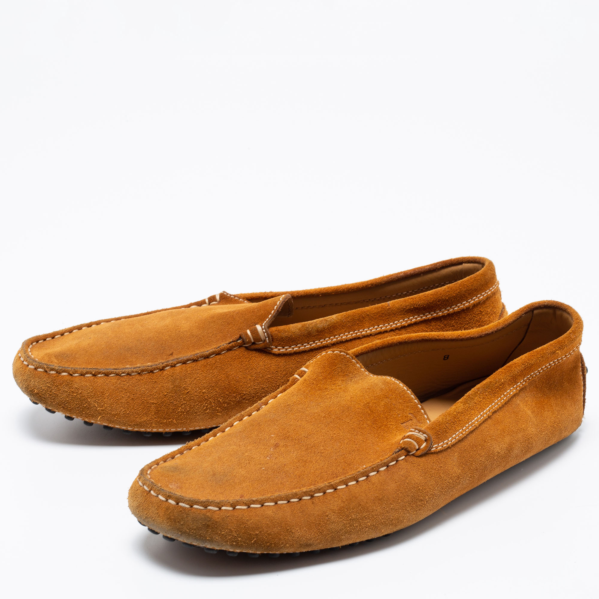 

Tod's Tan Suede Driver Loafers Size