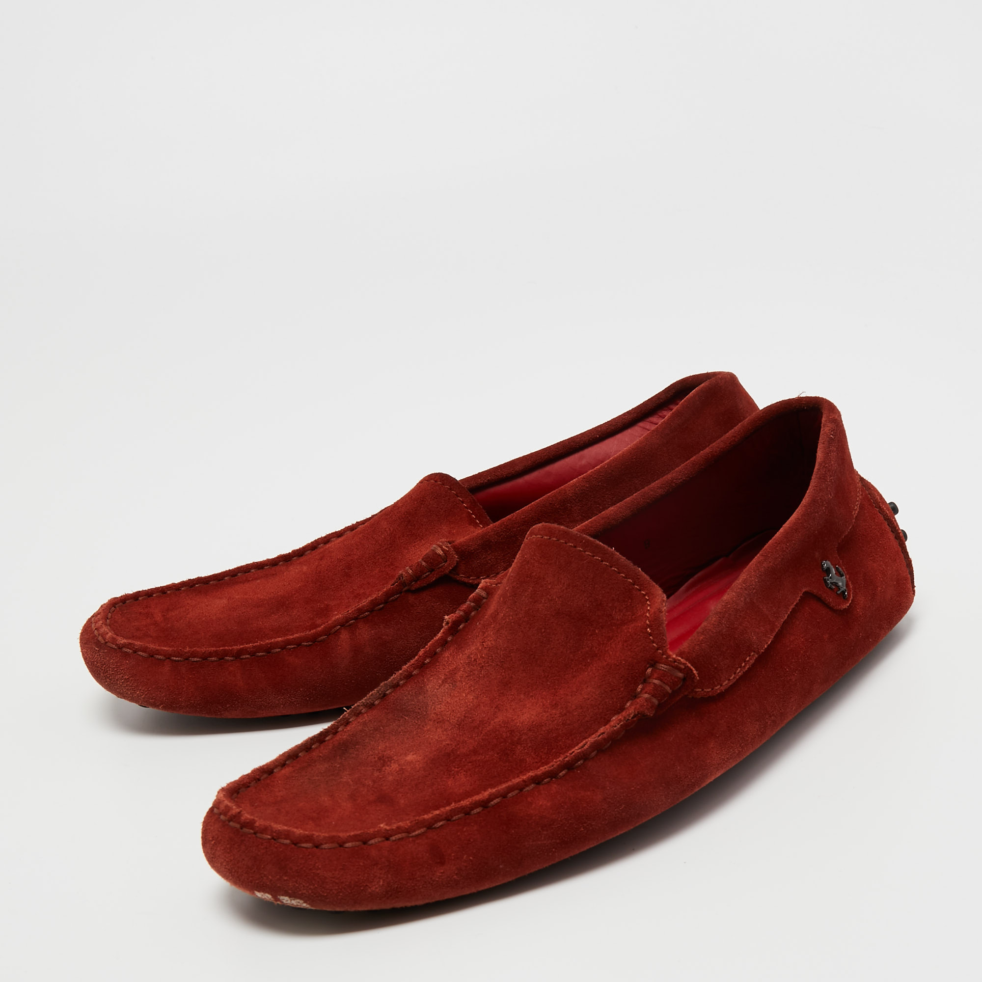

Tod's Brown Suede Ferrari Loafers Size