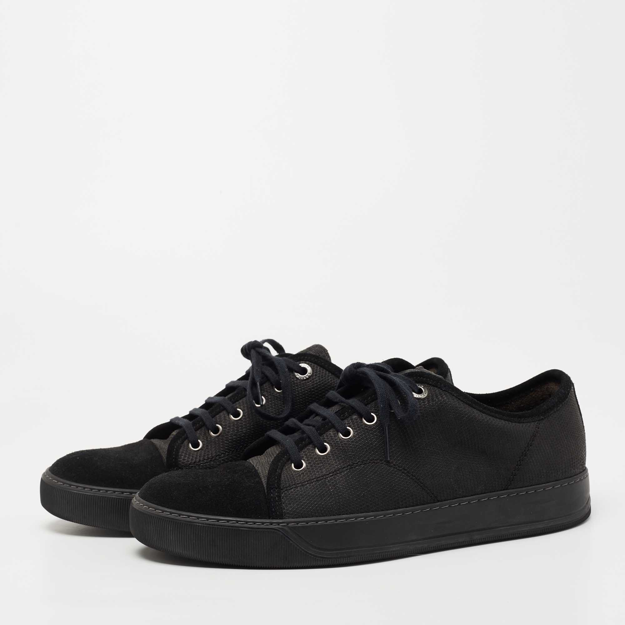 Lanvin black 2024 leather sneakers