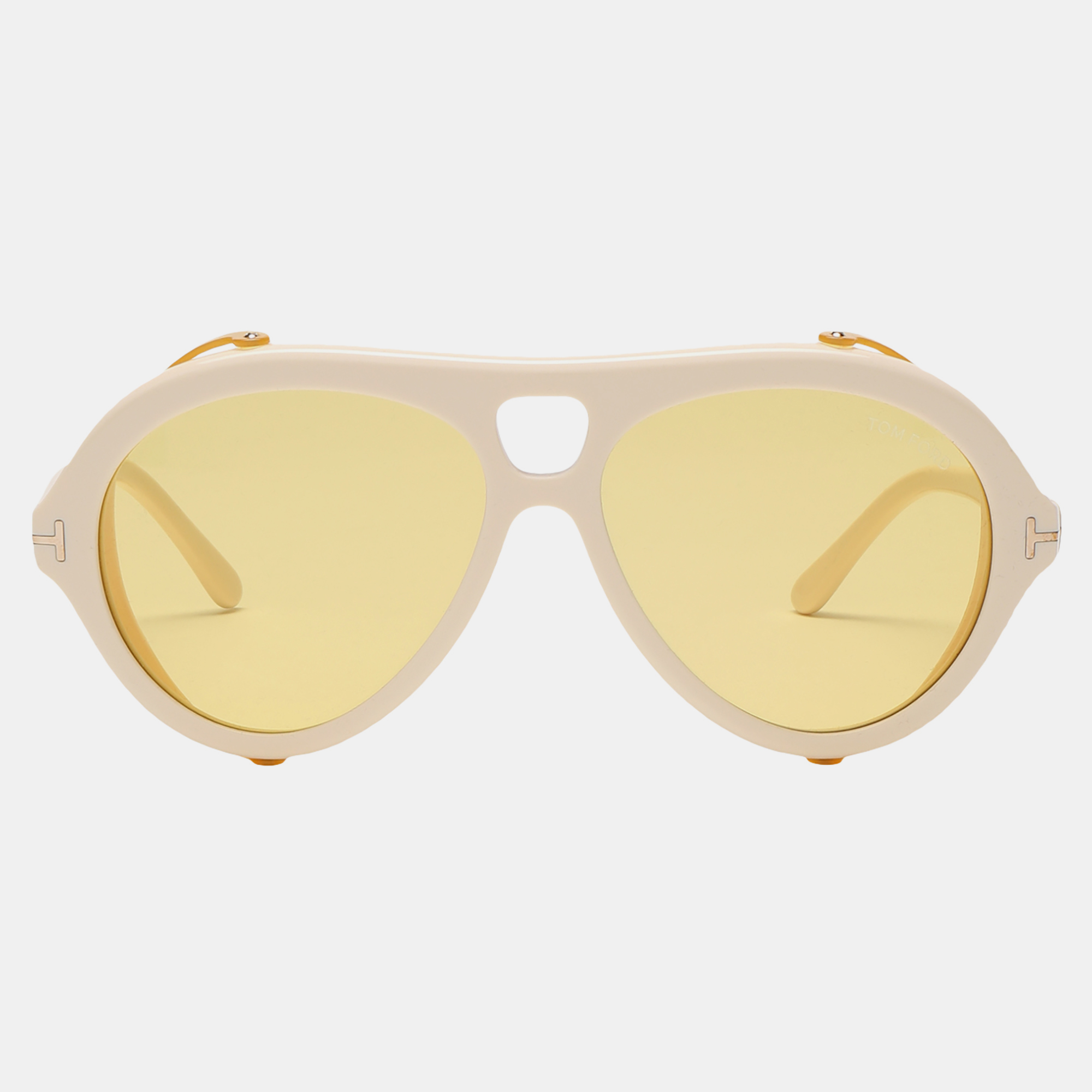 Pre-owned Tom Ford Yellow Sunglasses 60