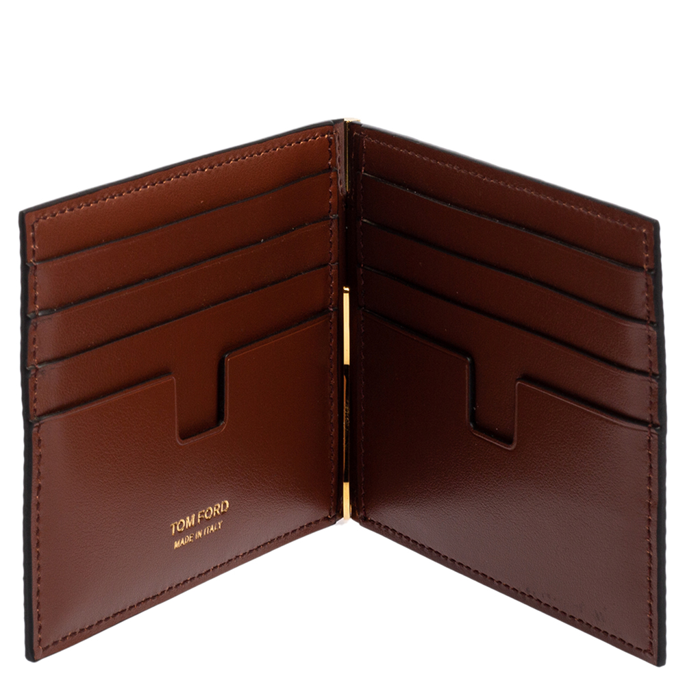 

Tom Ford Brown Lizard Money Clip Wallet