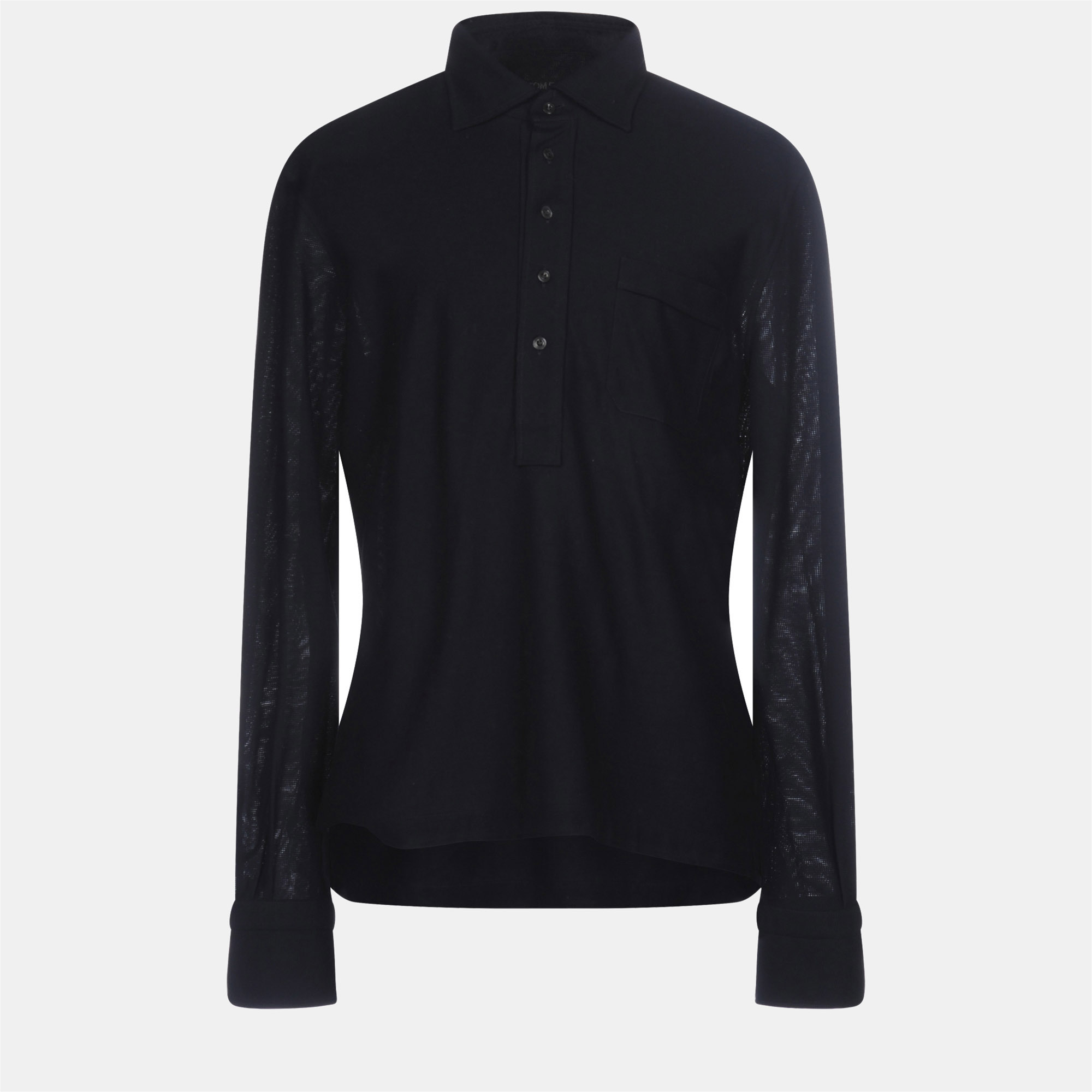 

Tom Ford Cotton Polo shirt 52, Black