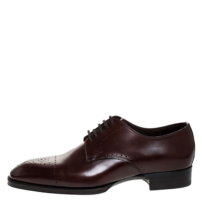 

Tom Ford Brown Leather Lace Up Oxfords Size