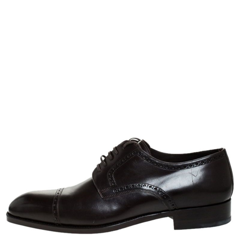 

Tom Ford Brown Leather Lace Up Oxfords Size