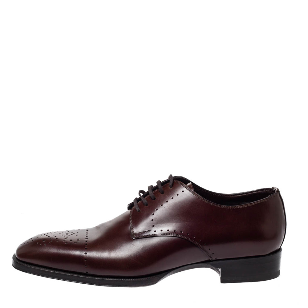 

Tom Ford Brown Leather Lace Up Oxfords Size