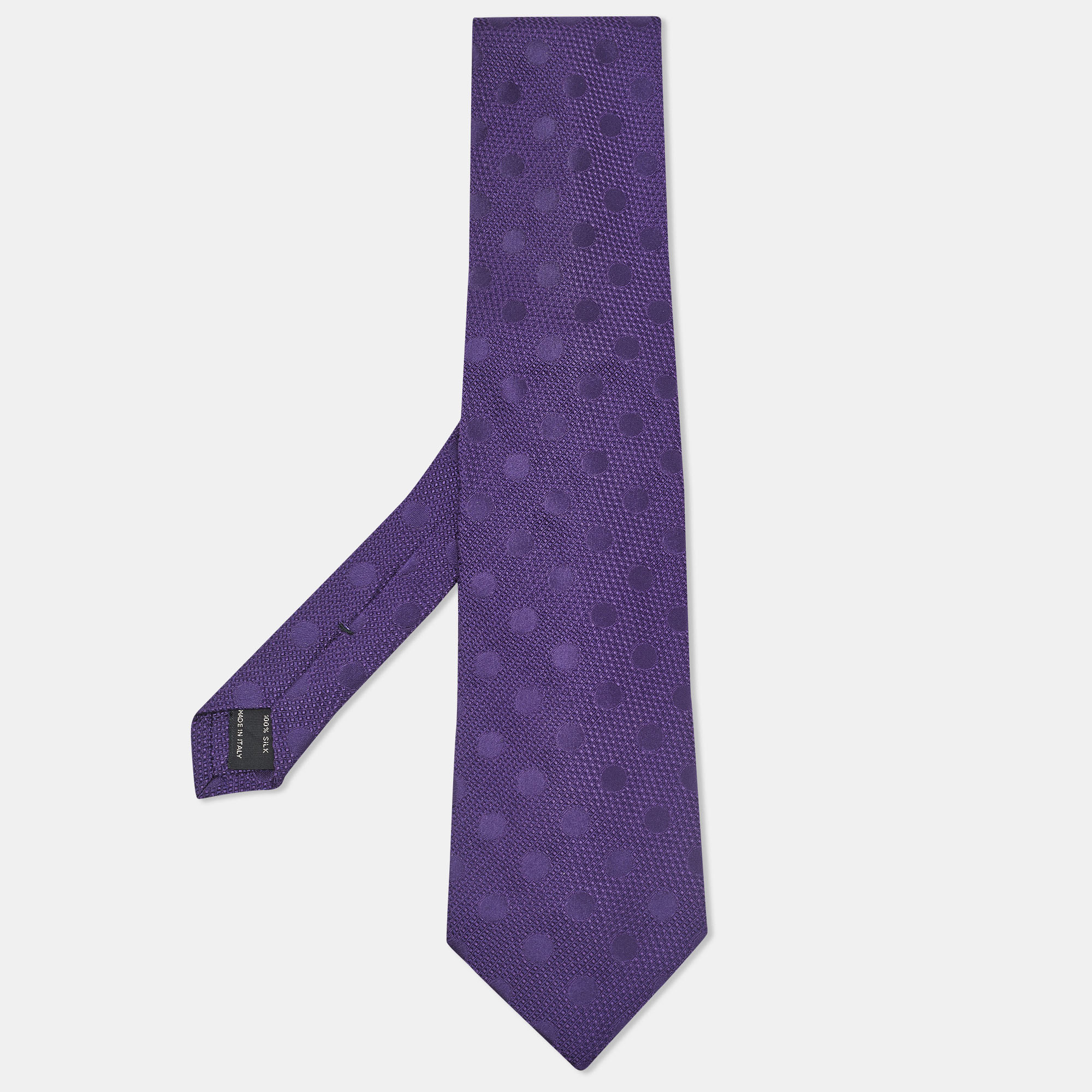 

Tom Ford Purple Silk Jacquard Traditional Tie