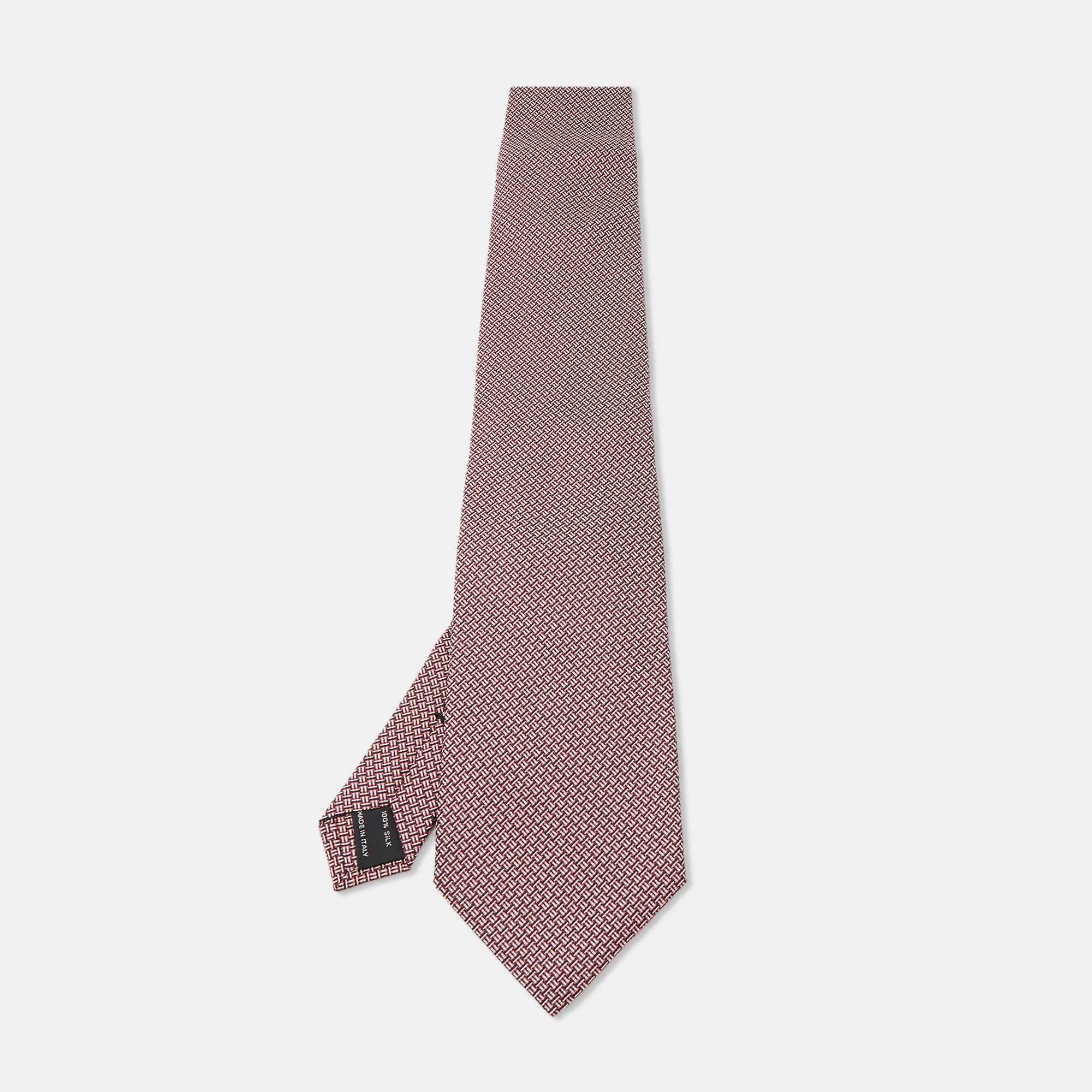 

Tom Ford Red Patterned Silk Traditional Tie
