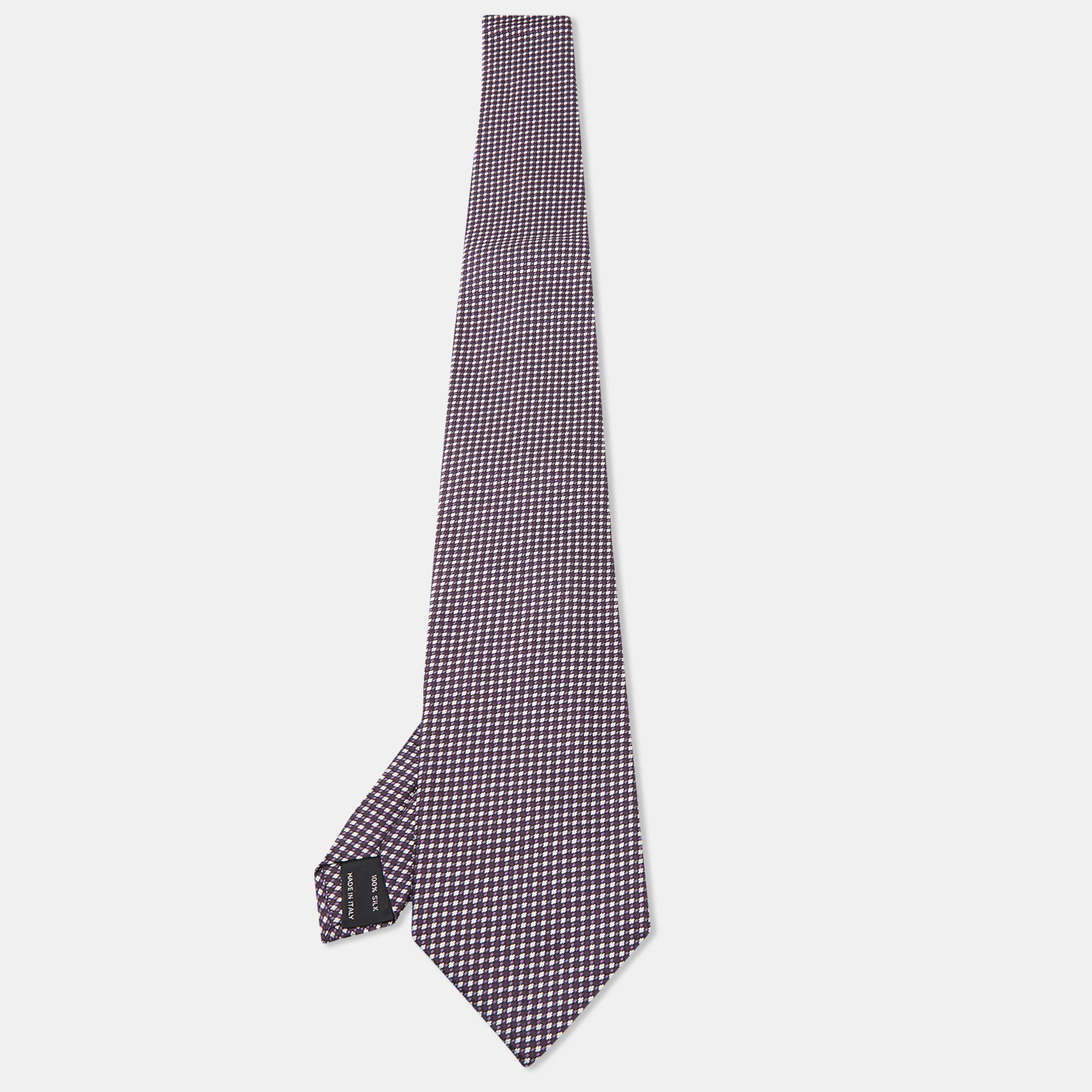 

Tom Ford Purple Patterned Silk Traditional Tie