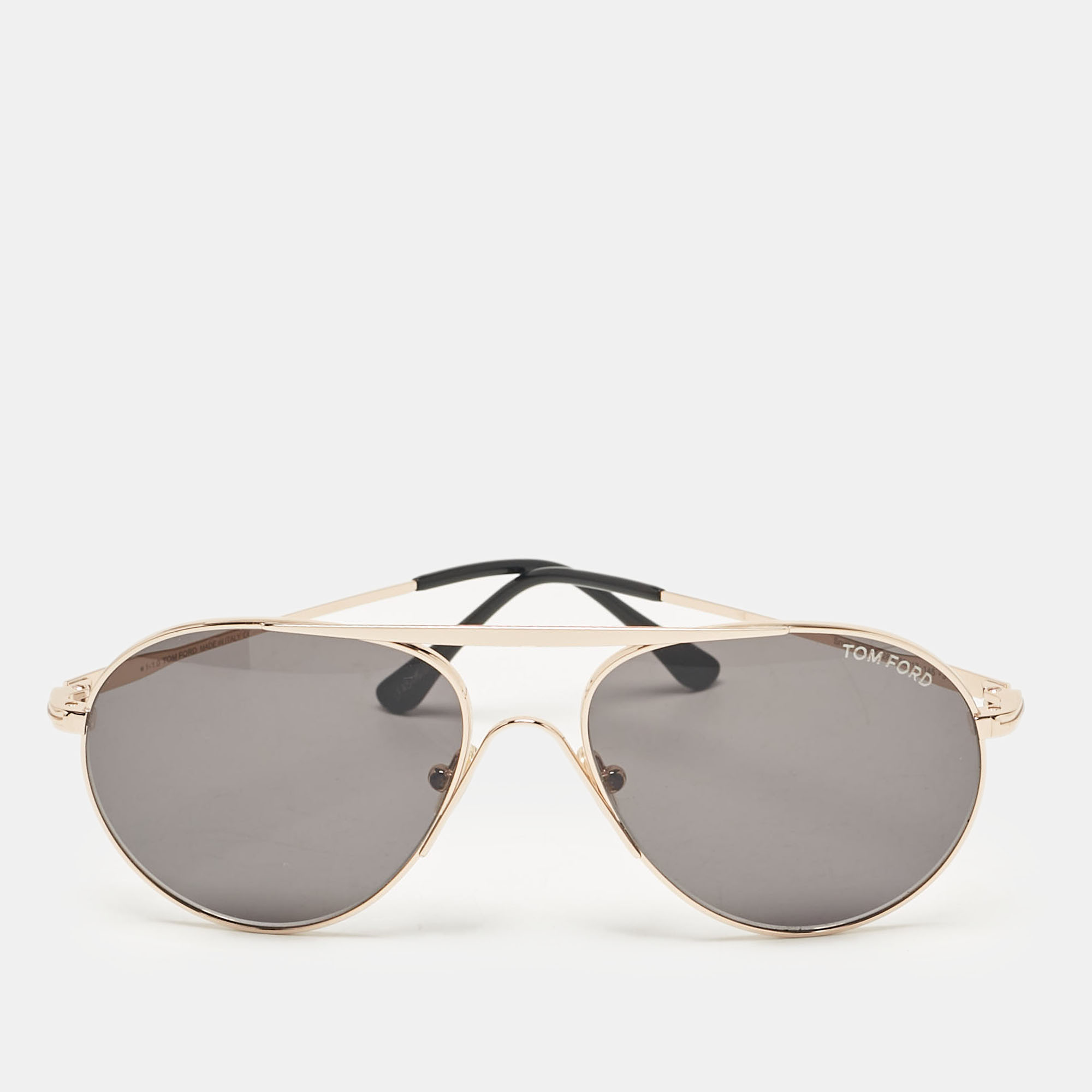 

Tom Ford Black/Gold Tone Smith TF773 Aviator Sunglasses