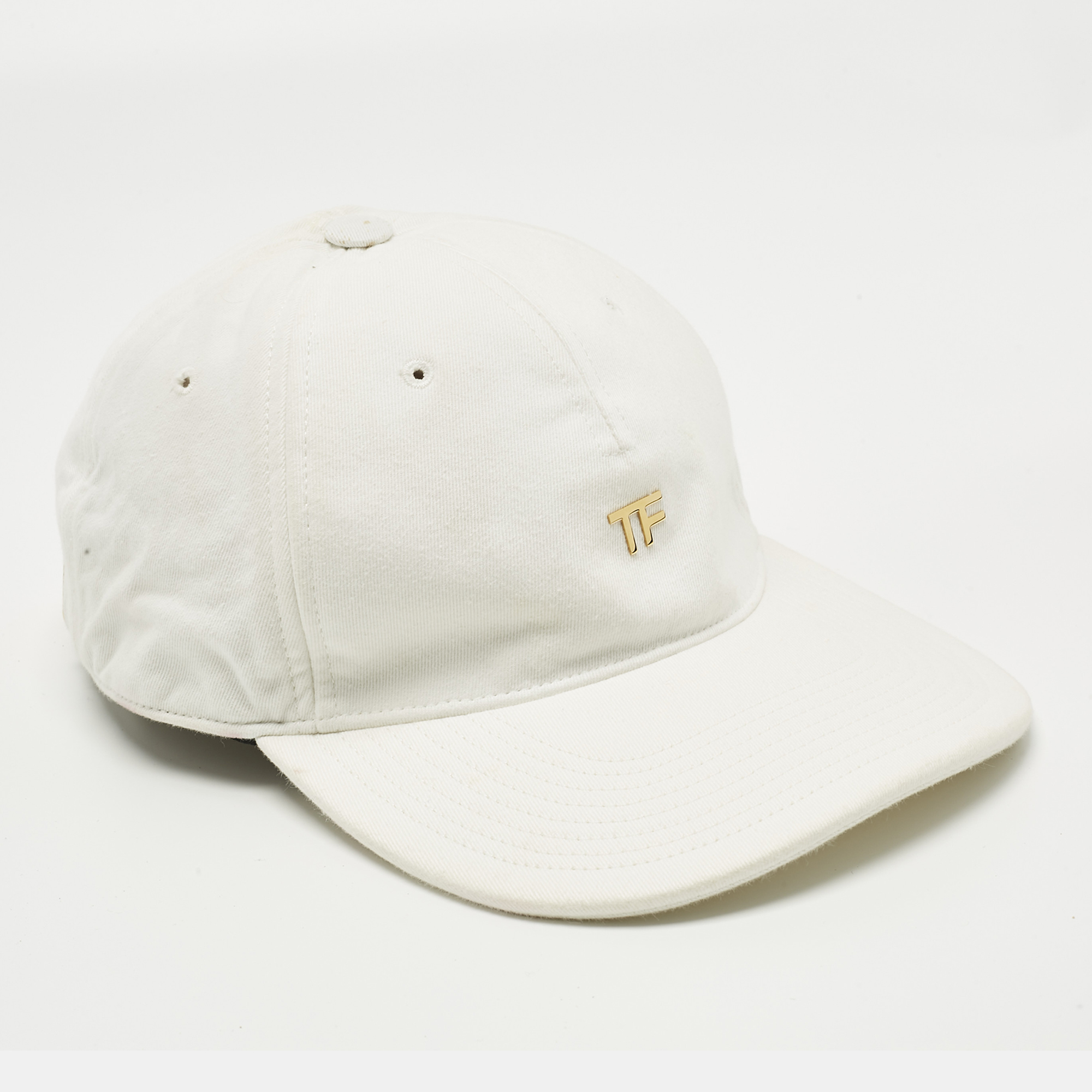 

Tom Ford White Logo Canvas Baseball Cap Onesize