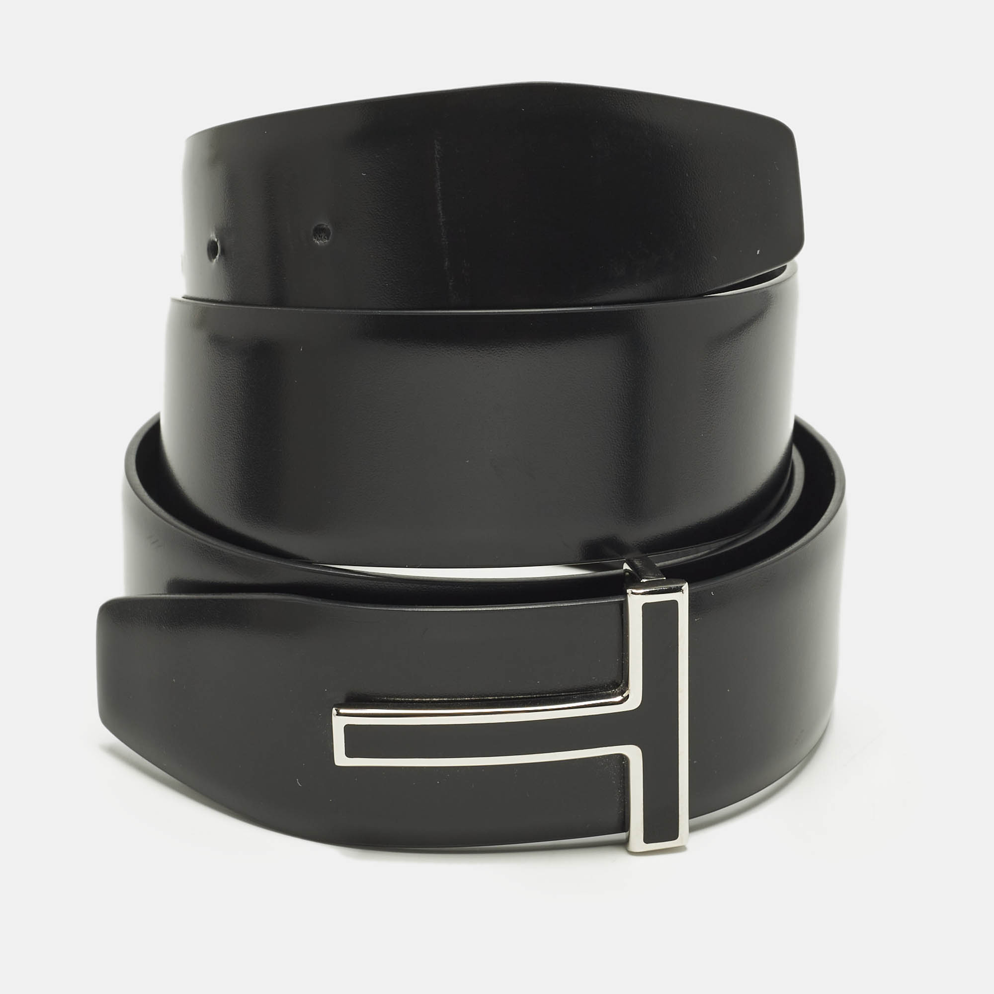 

Tom Ford T Buckle  Belt Black Leather