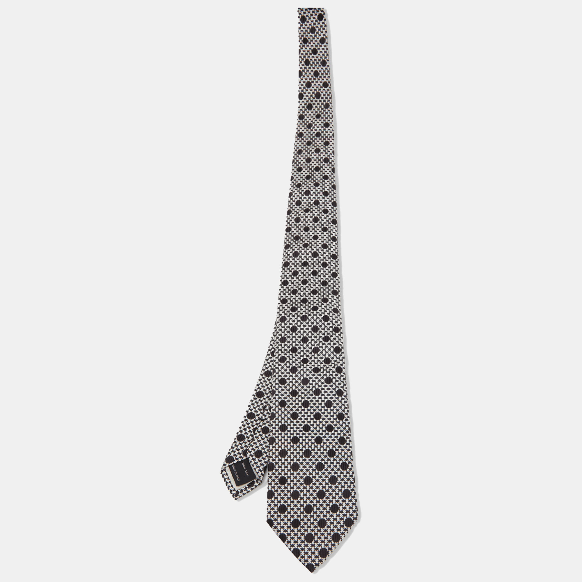 

Tom Ford Black Polka Dot Jacquard Silk Tie