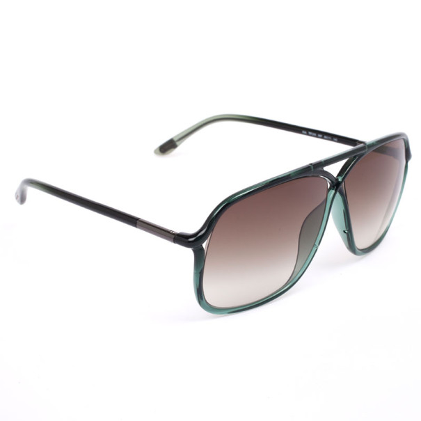 Pre Owned Tom Ford Cross Detail Kirk Men Aviators