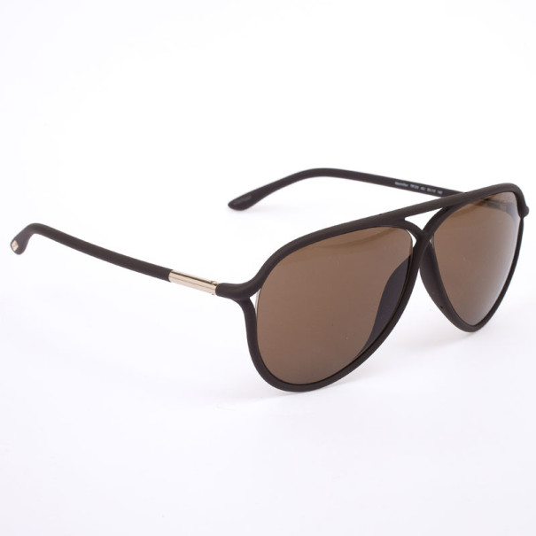 مملوكة مسبقً ا Tom Ford Black Cross Detail Maximillion Men Aviators