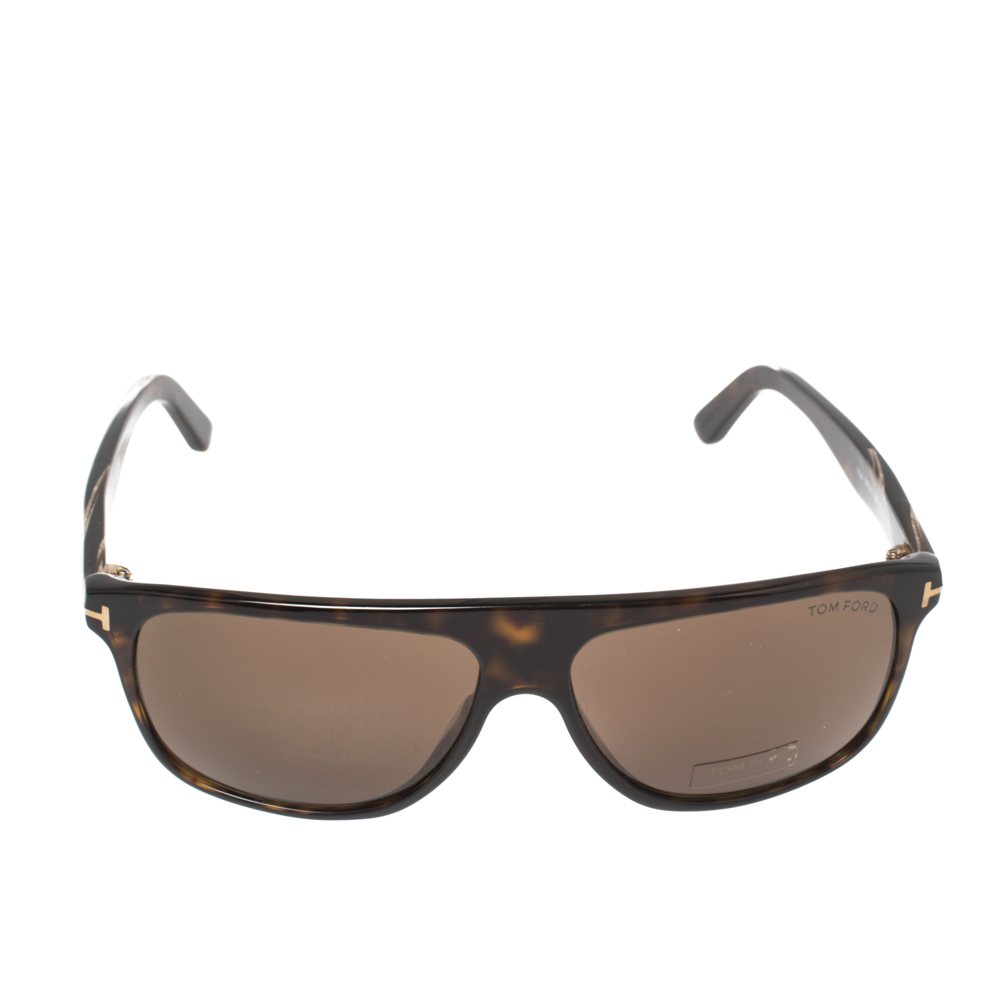 

Tom Ford Dark Havana/ Brown FT0501/S Square Sunglasses