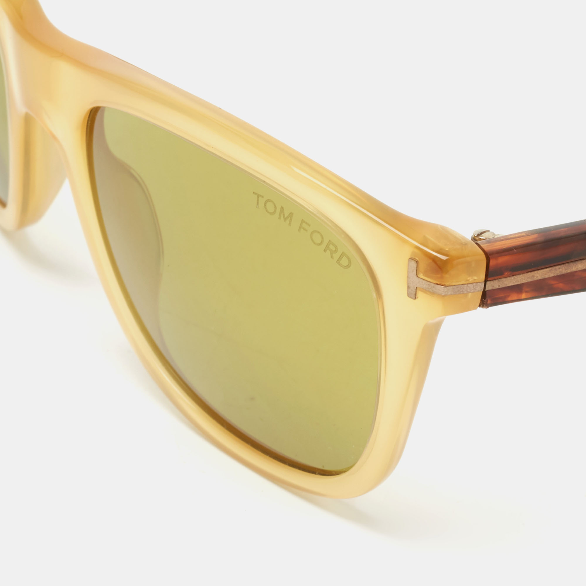 

Tom Ford Light Yellow/Brown TF 500 Andrew Sunglasses