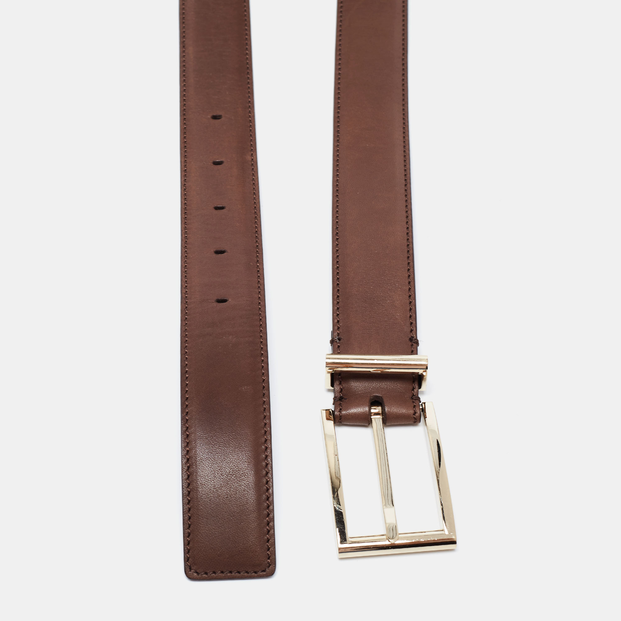 

Tom Ford Brown Leather Buckle Belt