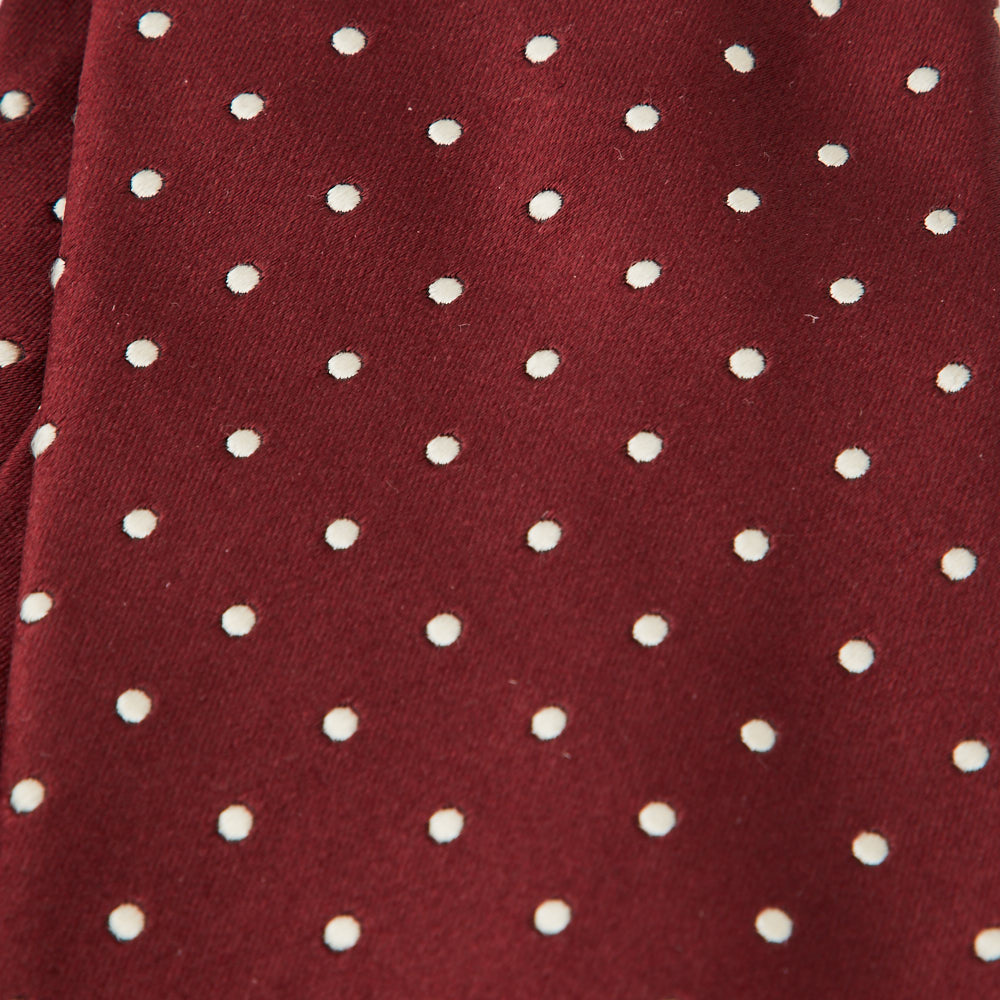 

Tom Ford Burgundy Polka Dot Silk Jacquard Tie