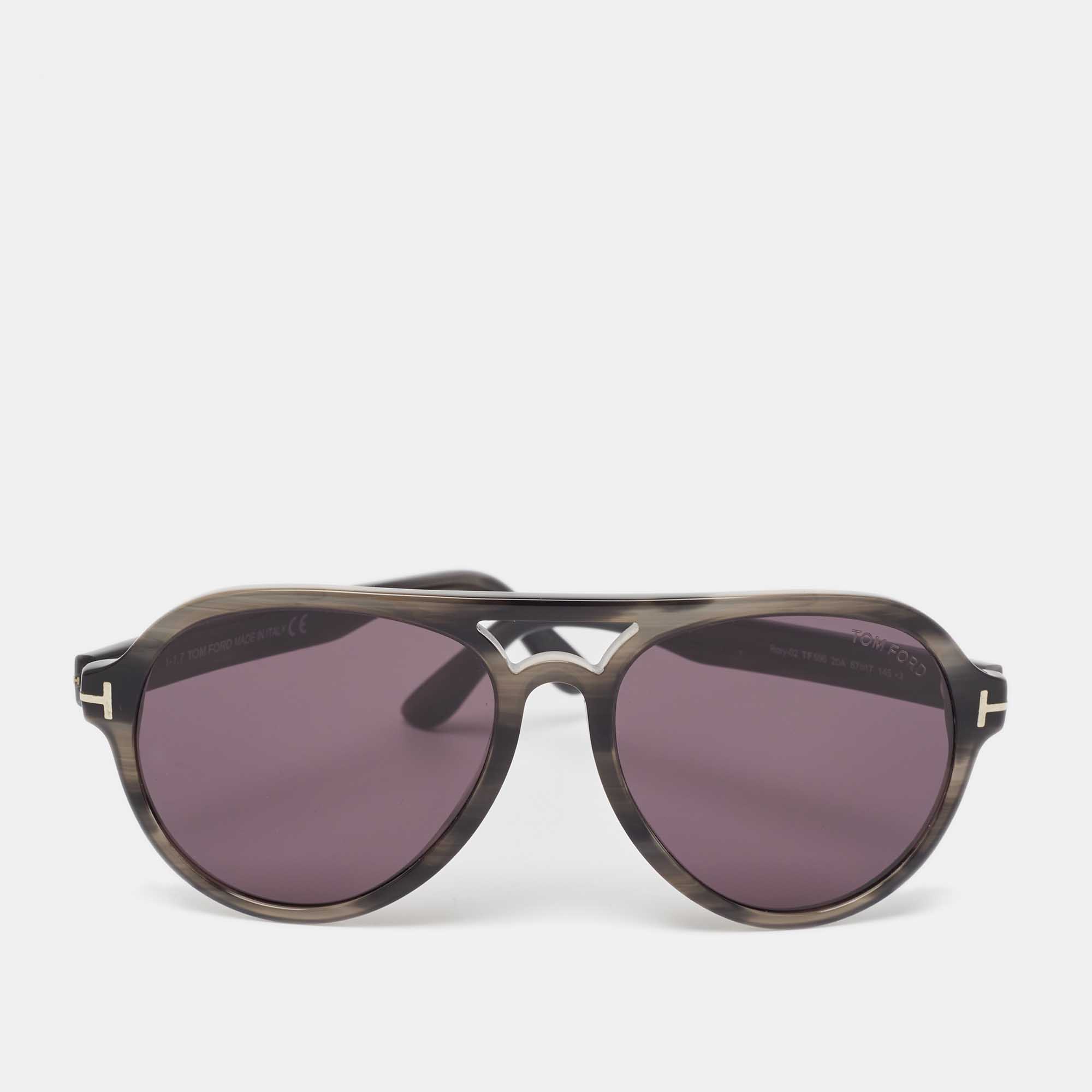 

Tom Ford Black/Grey Rory 02 TF596 Oval Sunglasses