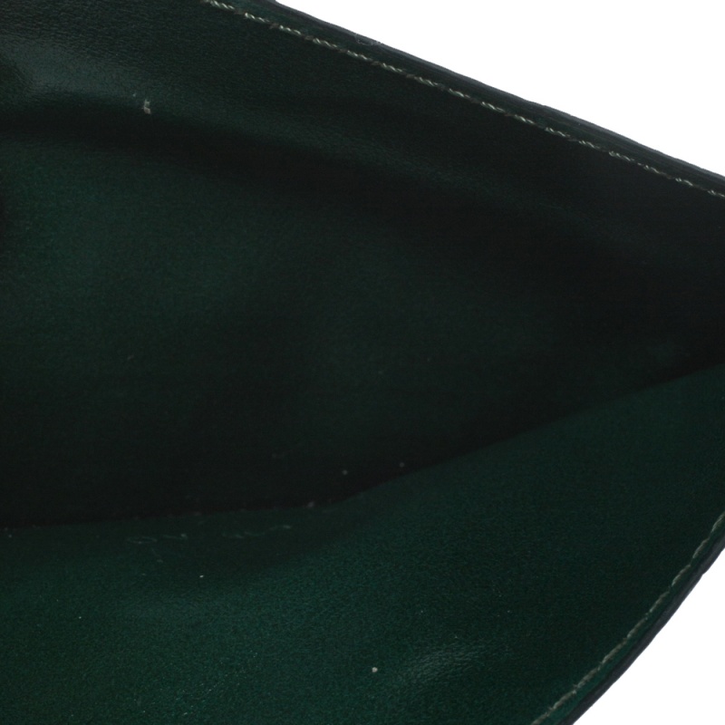 

Tom Ford Green Ostrich Leg Skin Card Holder