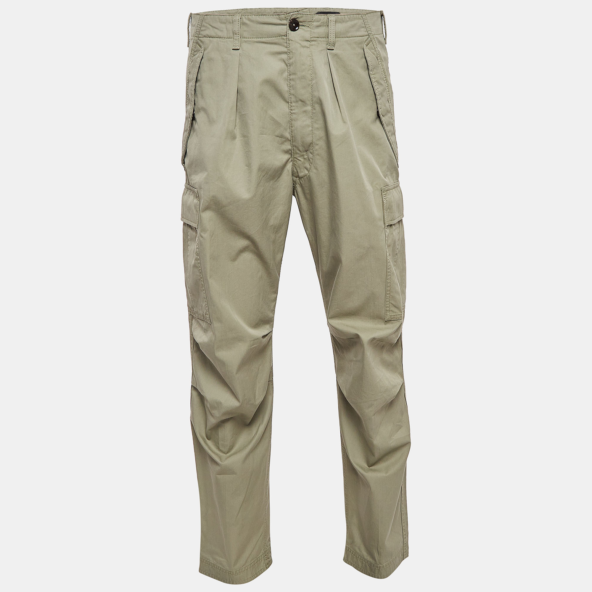 

Tom Ford Light Green Cotton Cargo Pants M