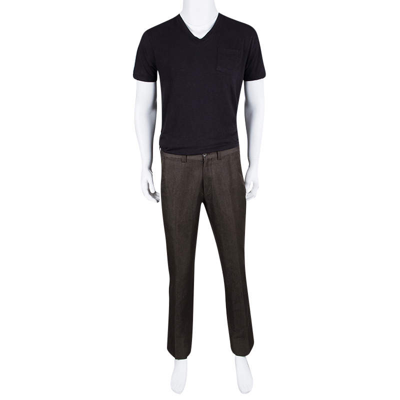 

Tom Ford Brown Regular Fit Tailored Trousers