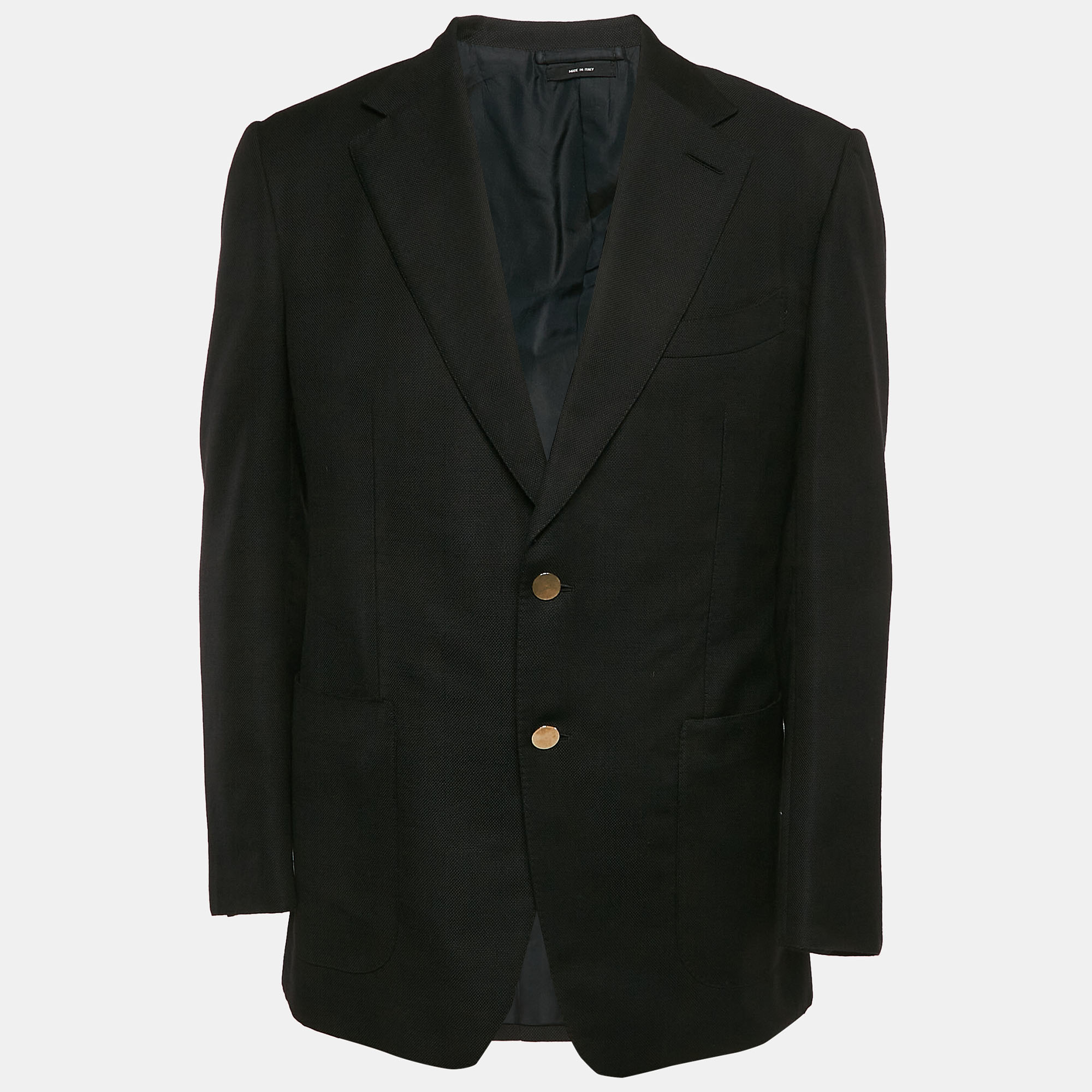 

Tom Ford Black Wool Single Breasted Blazer XL