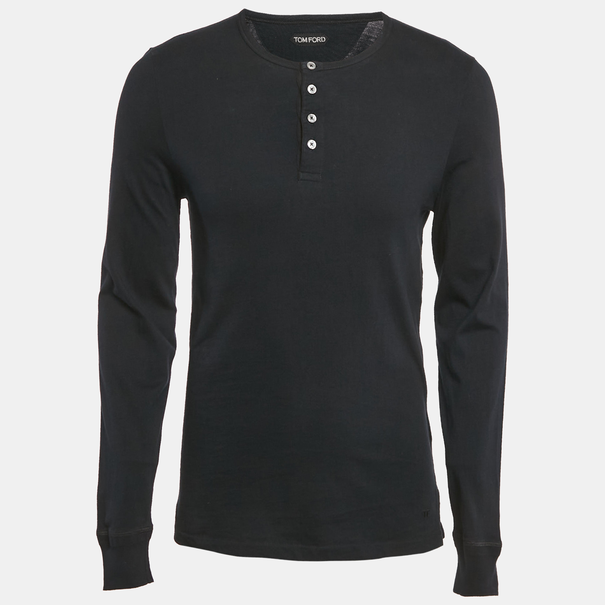 

Tom Ford Black Cotton Full Sleeve T-Shirt L