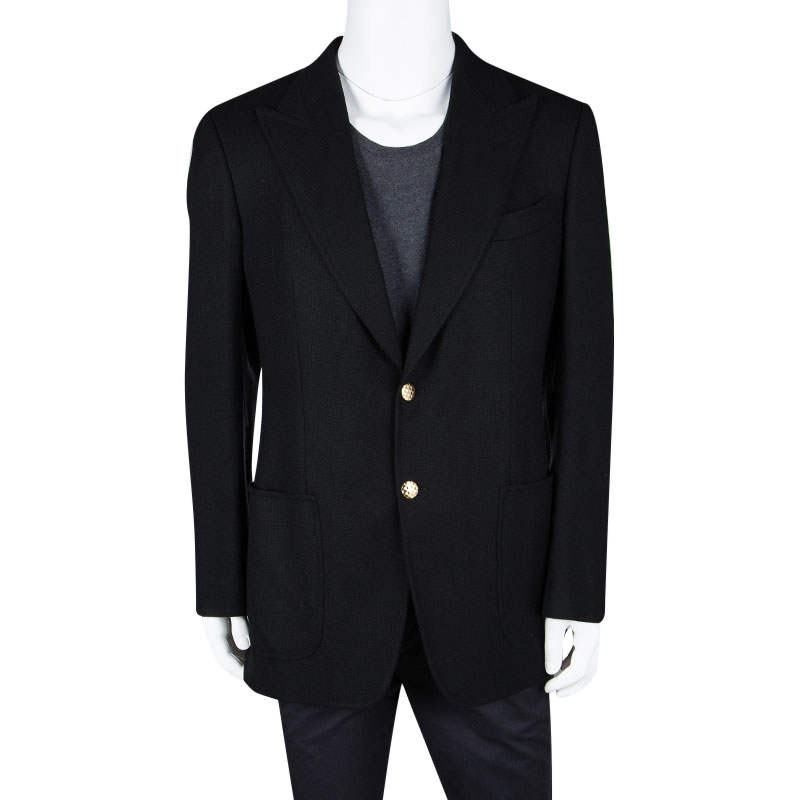 

Tom Ford Black Wool Mohair Tailored Blazer