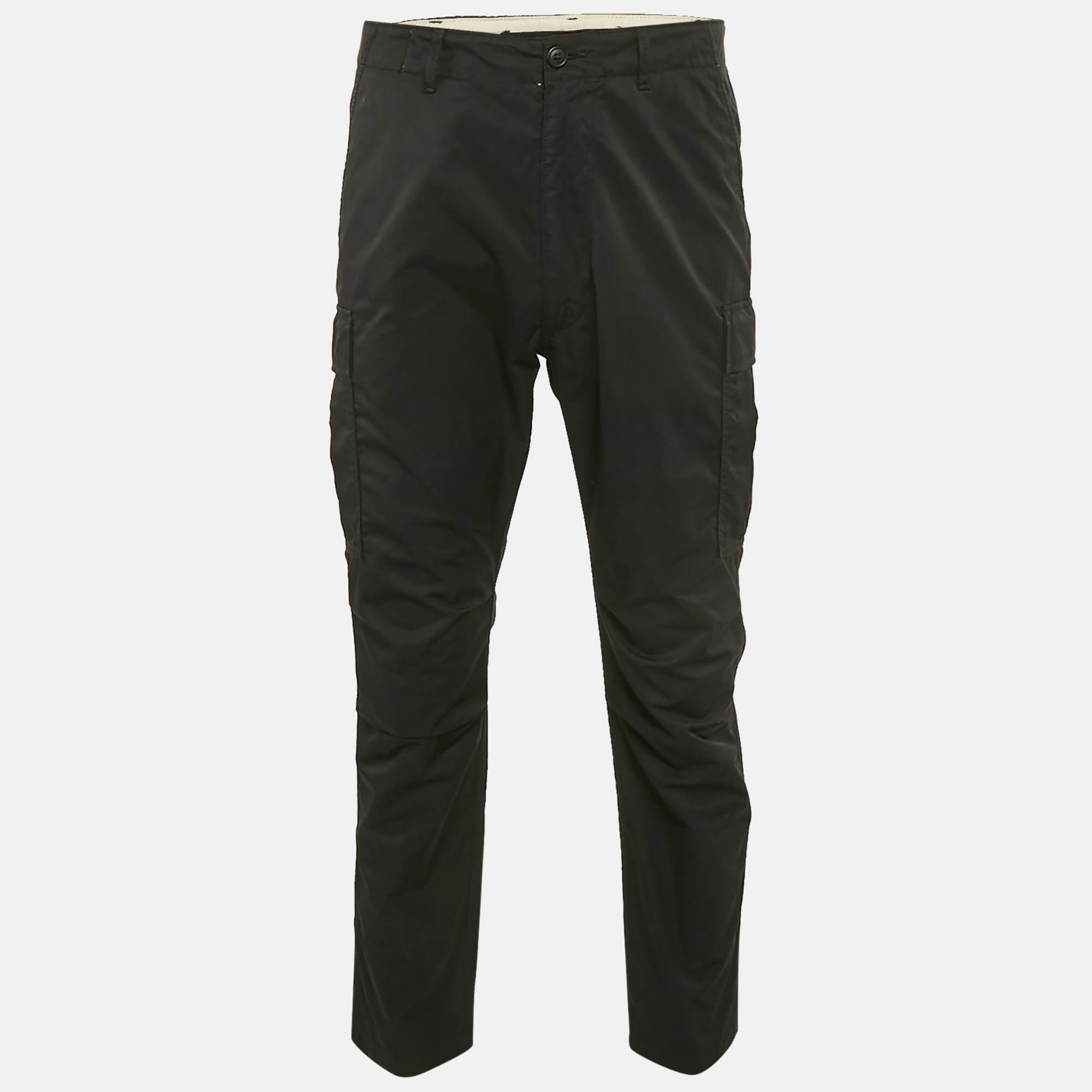 

Tom Ford Black Cotton Blend Cargo Pants L