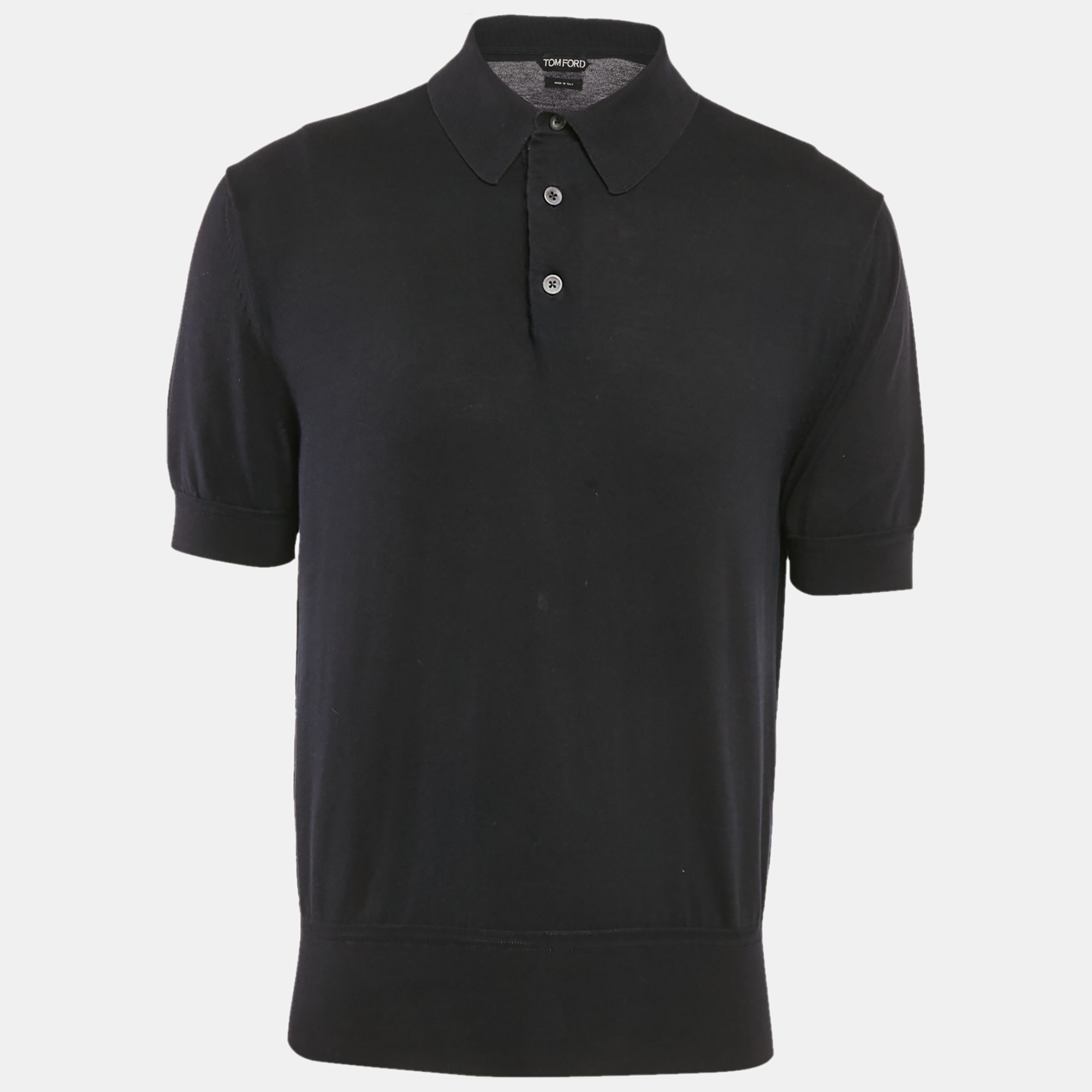 

Tom Ford Navy Blue Jersey Polo T-Shirt XXL