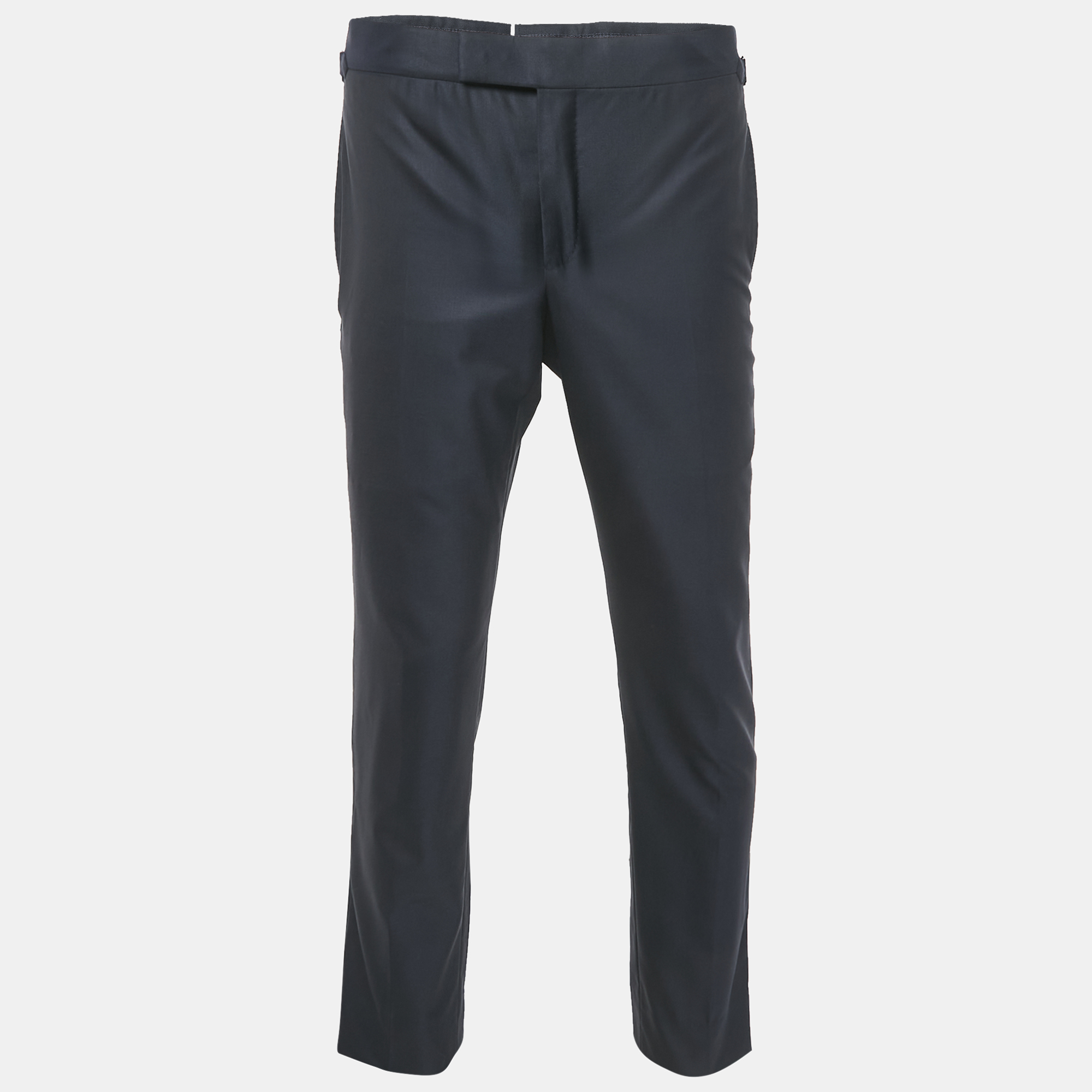

Tom Ford Navy Blue Wool Formal Trousers S