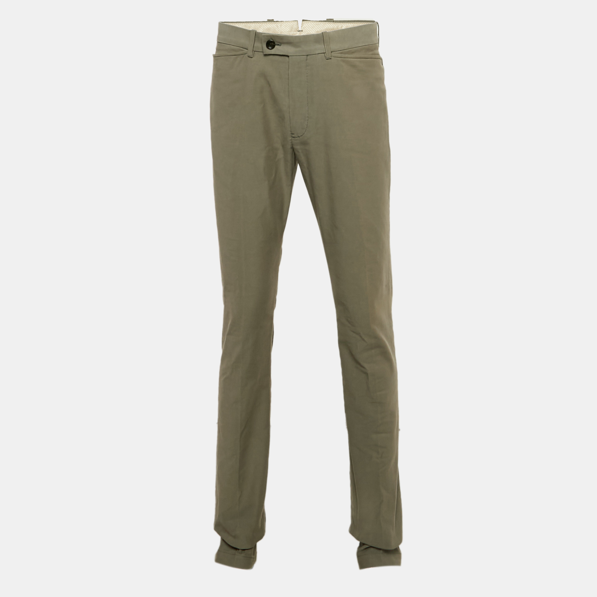 

Tom Ford Grey Cotton Regular Fit Trousers L