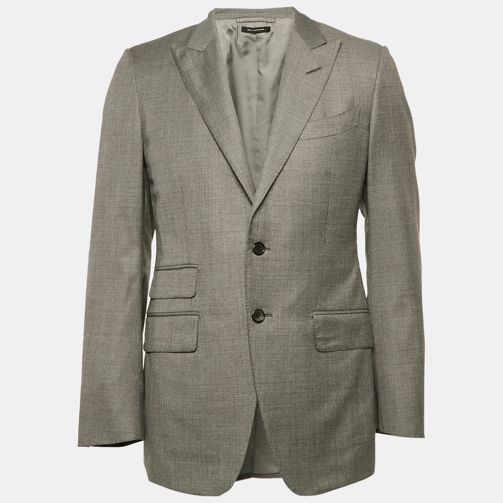 

Tom Ford Grey Wool Single Breasted Tailored Blazer M