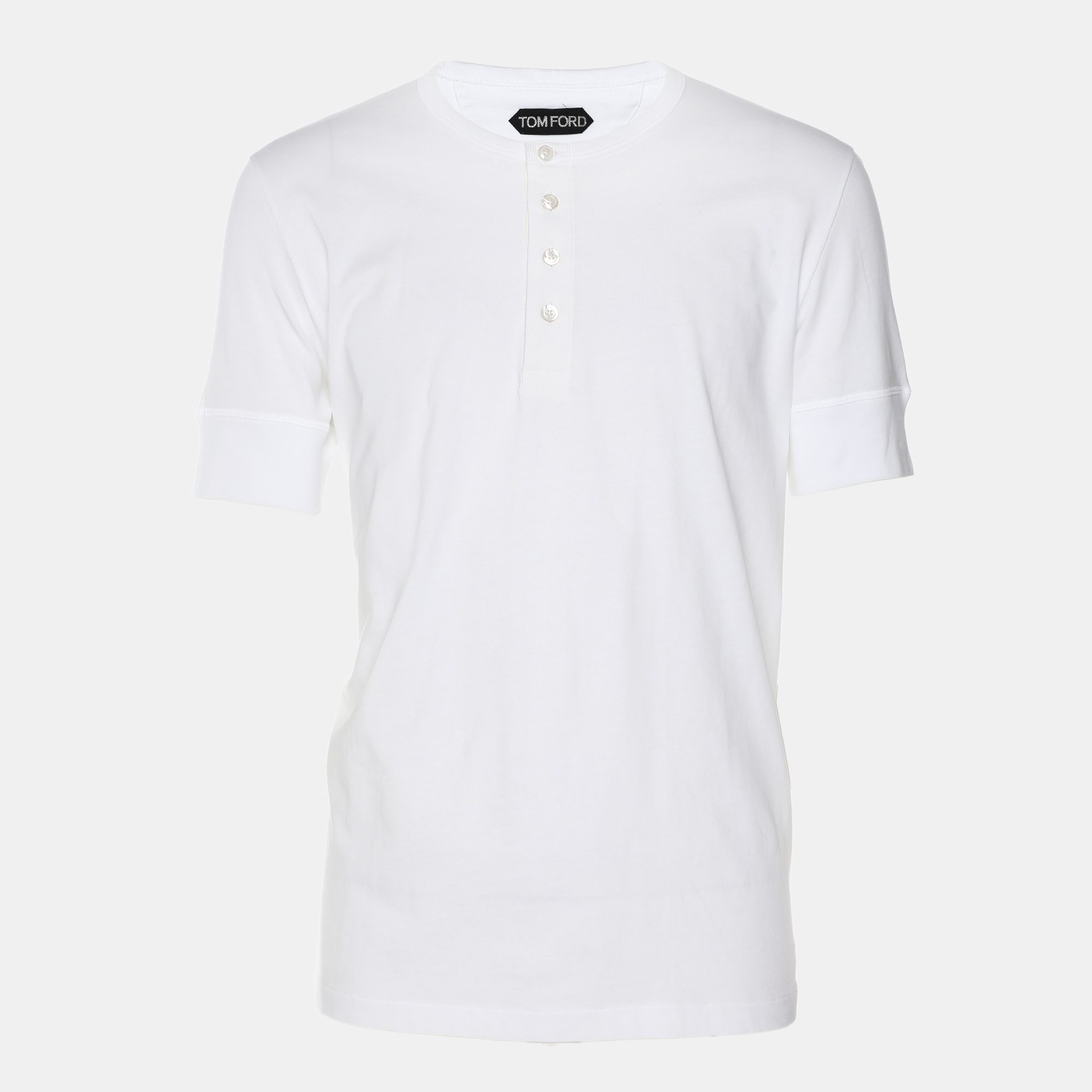 

Tom Ford White Cotton Crew Neck T-Shirt XL