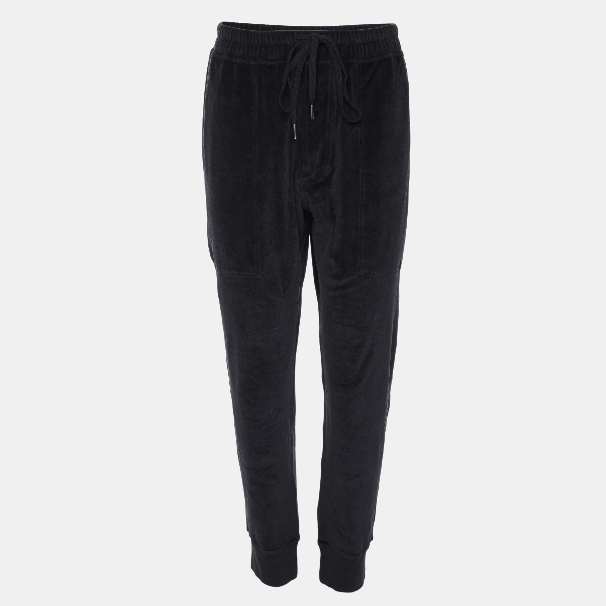 

Tom Ford Navy Blue Velvet Jogger L