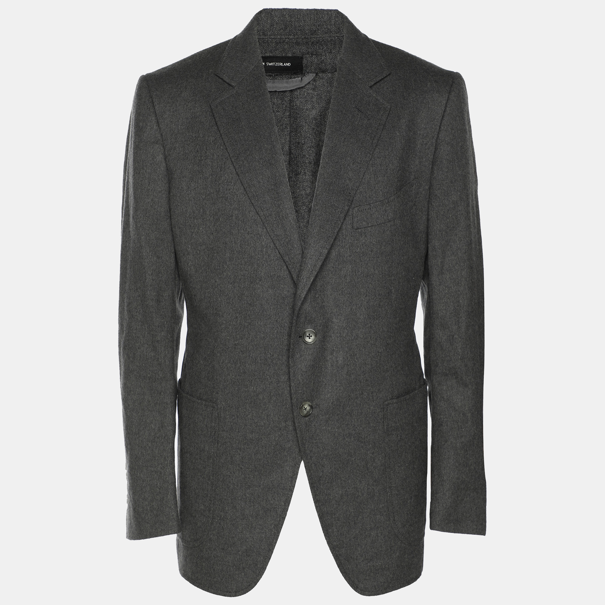 

Tom Ford Grey Cashmere Button Blazer L