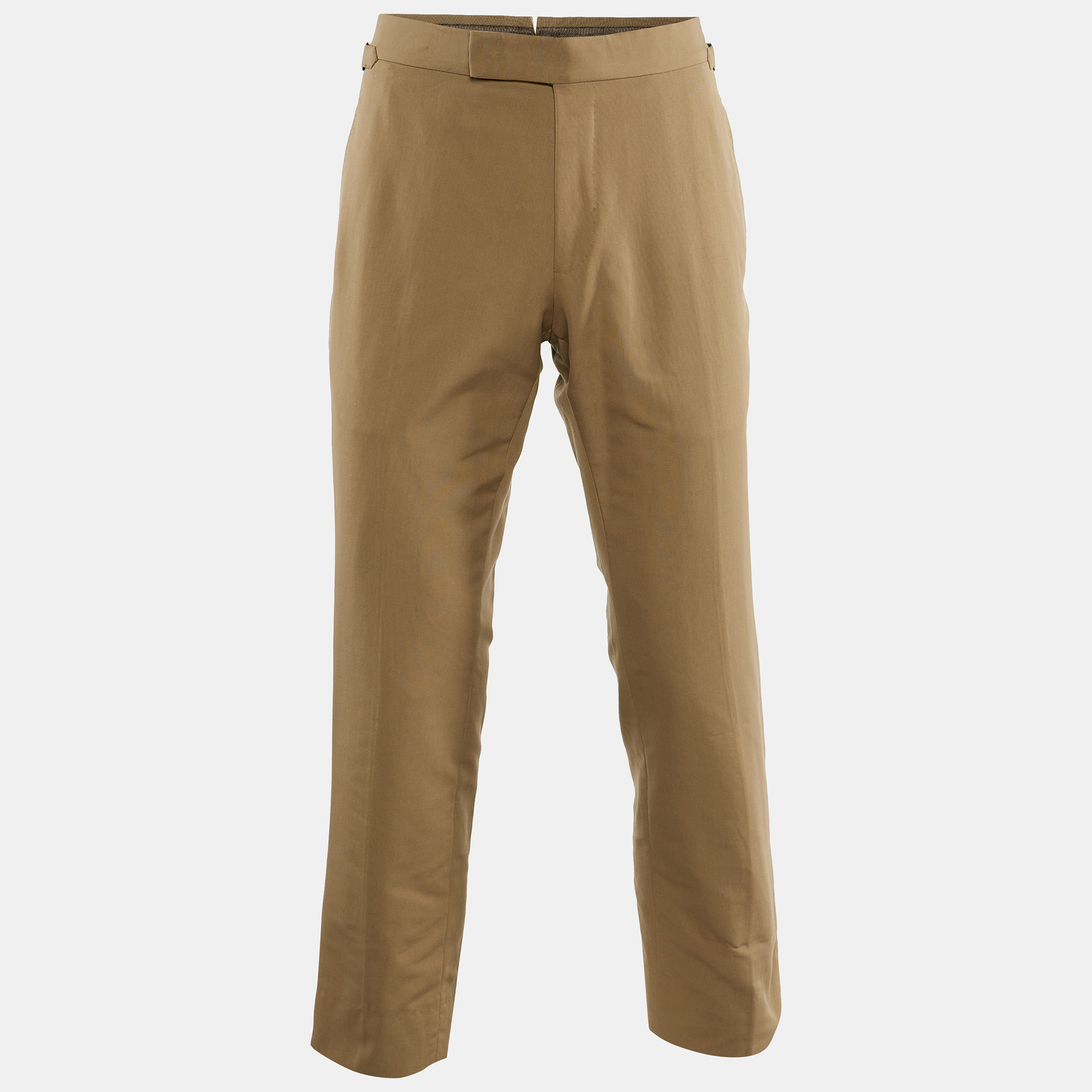 

Tom Ford Light Brown Cotton Straight Leg Pants M
