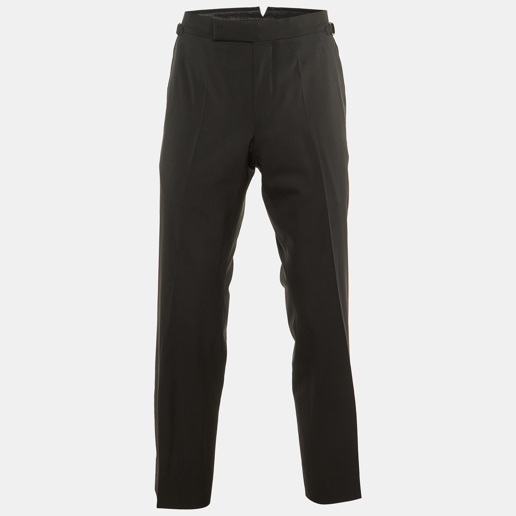 

Tom Ford Black Wool Straight Leg Pants M