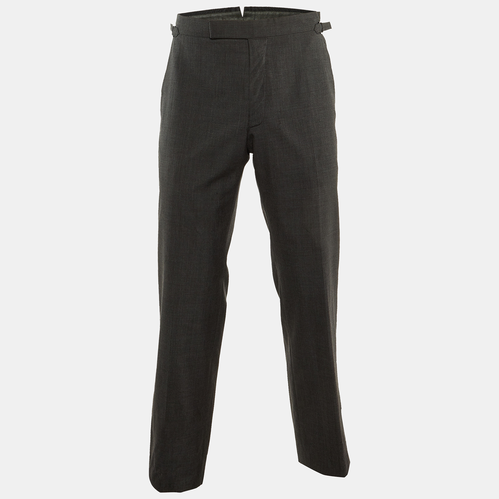 

Tom Ford Grey Wool Straight Leg Pants M