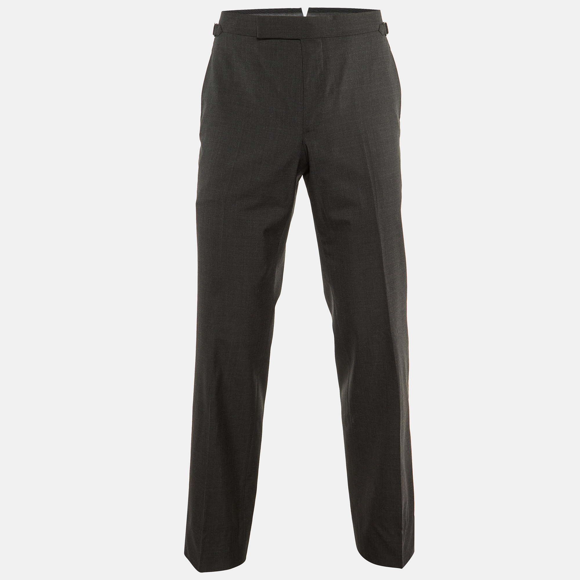

Tom Ford Charcoal Grey Wool Tailored Pants M